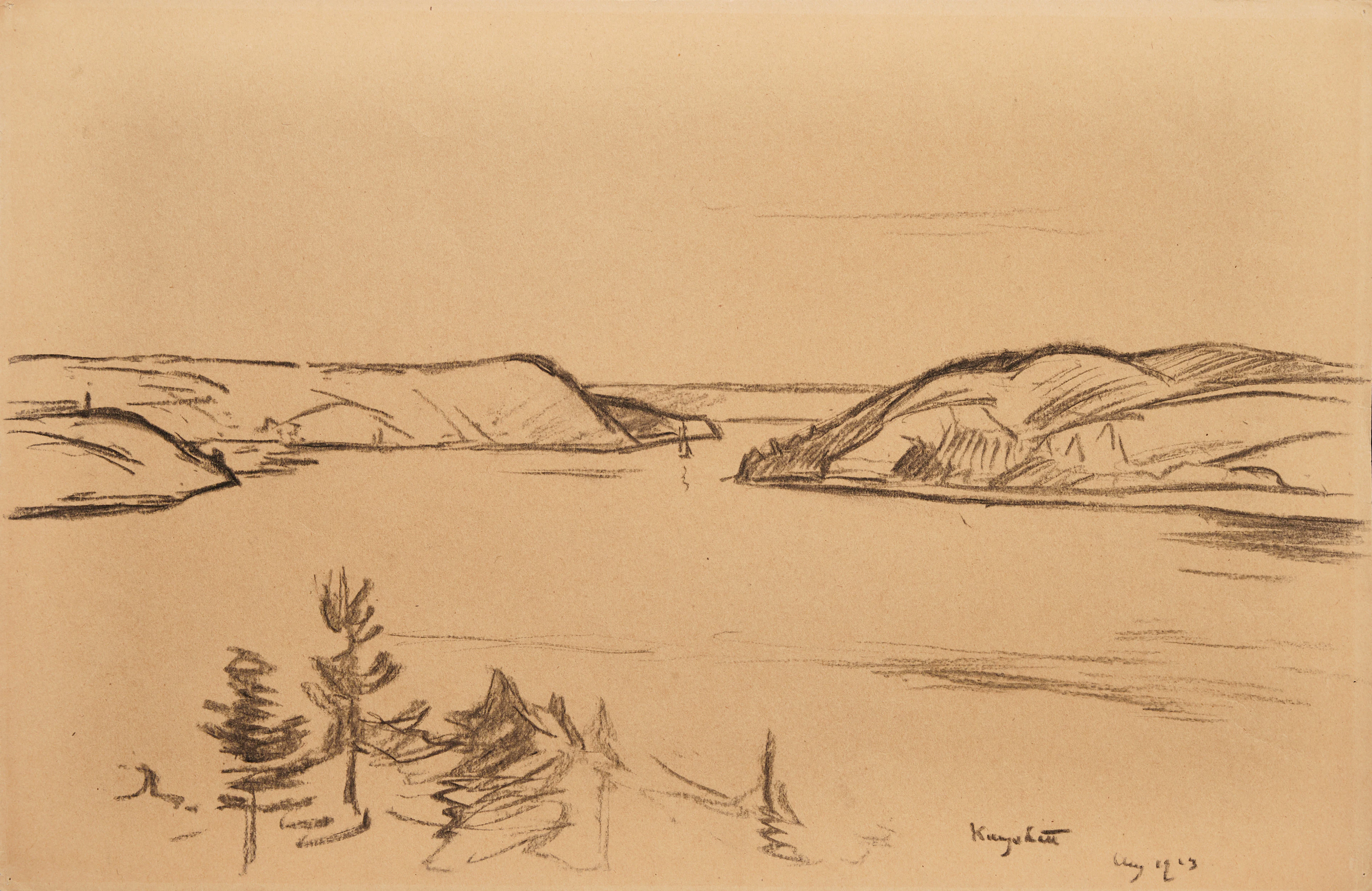 KARL NORDSTRÖM (Tjörn 1855-1923 Drottningholm). "Kungshatt", signerad