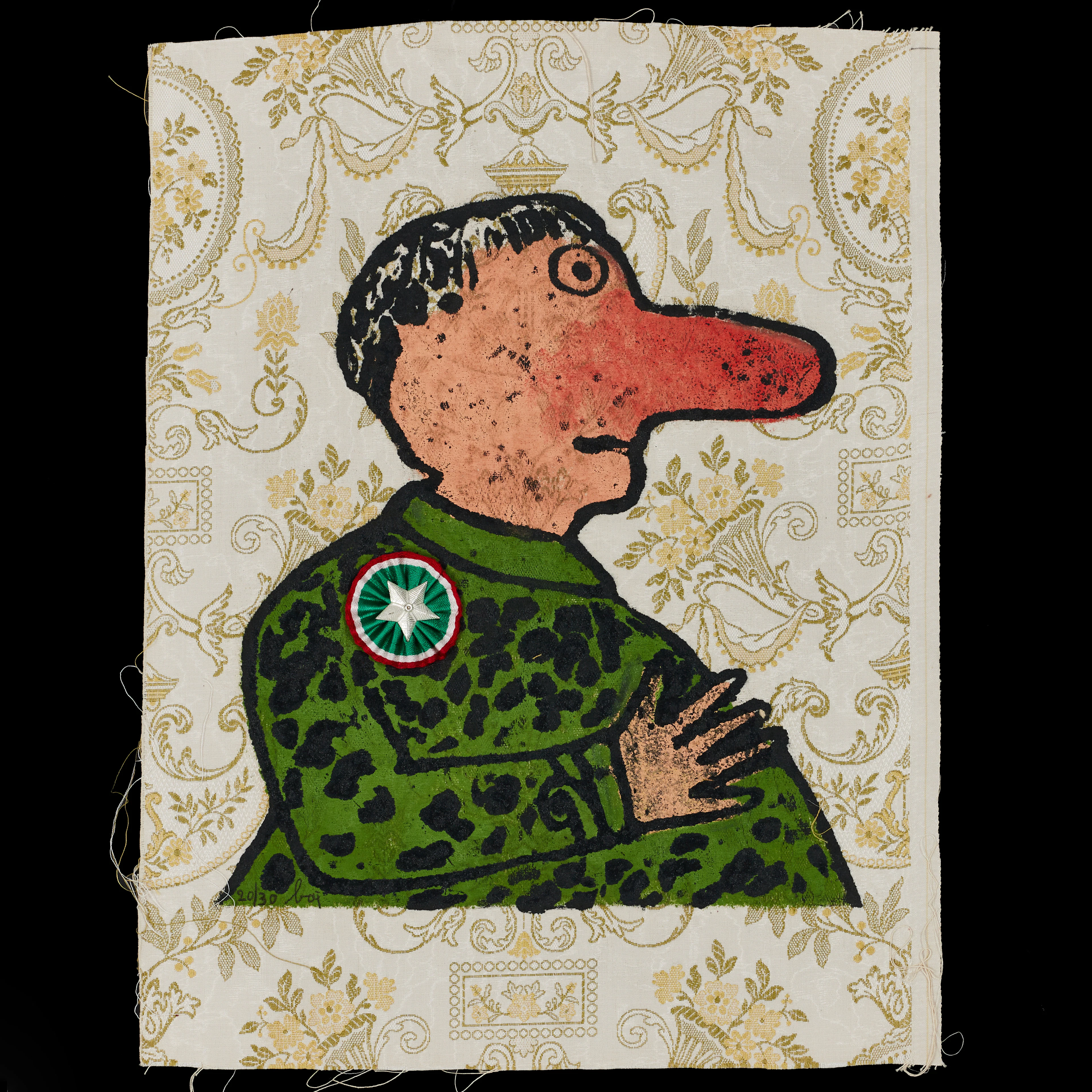 ENRICO BAJ (ITALIEN, 1924–2003). "Anton Ivanovitch Denikin", signerad