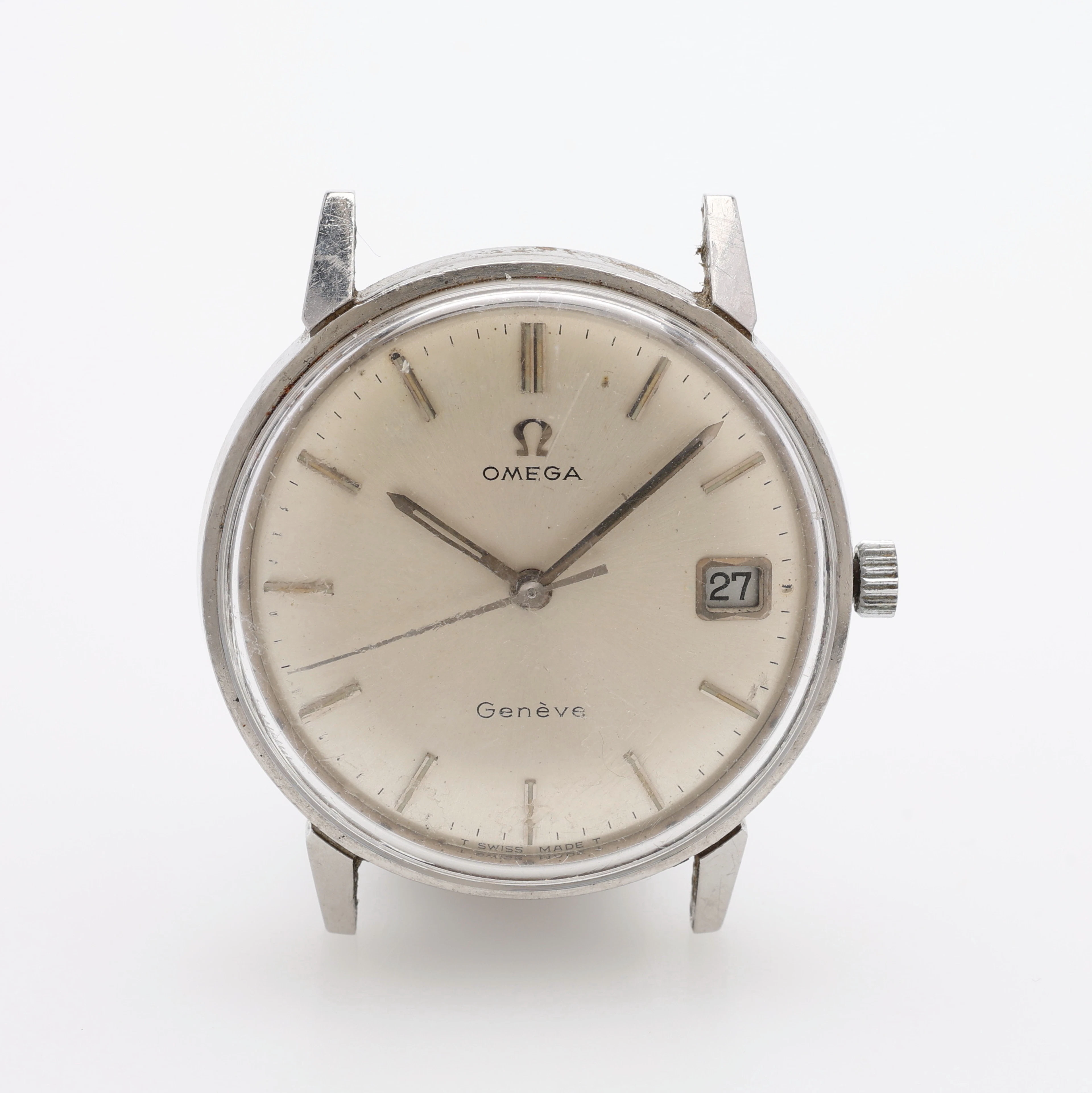 ARMBANDSUR, STÅL, OMEGA GÈNEVE, MANUELLT UPPDRAG.