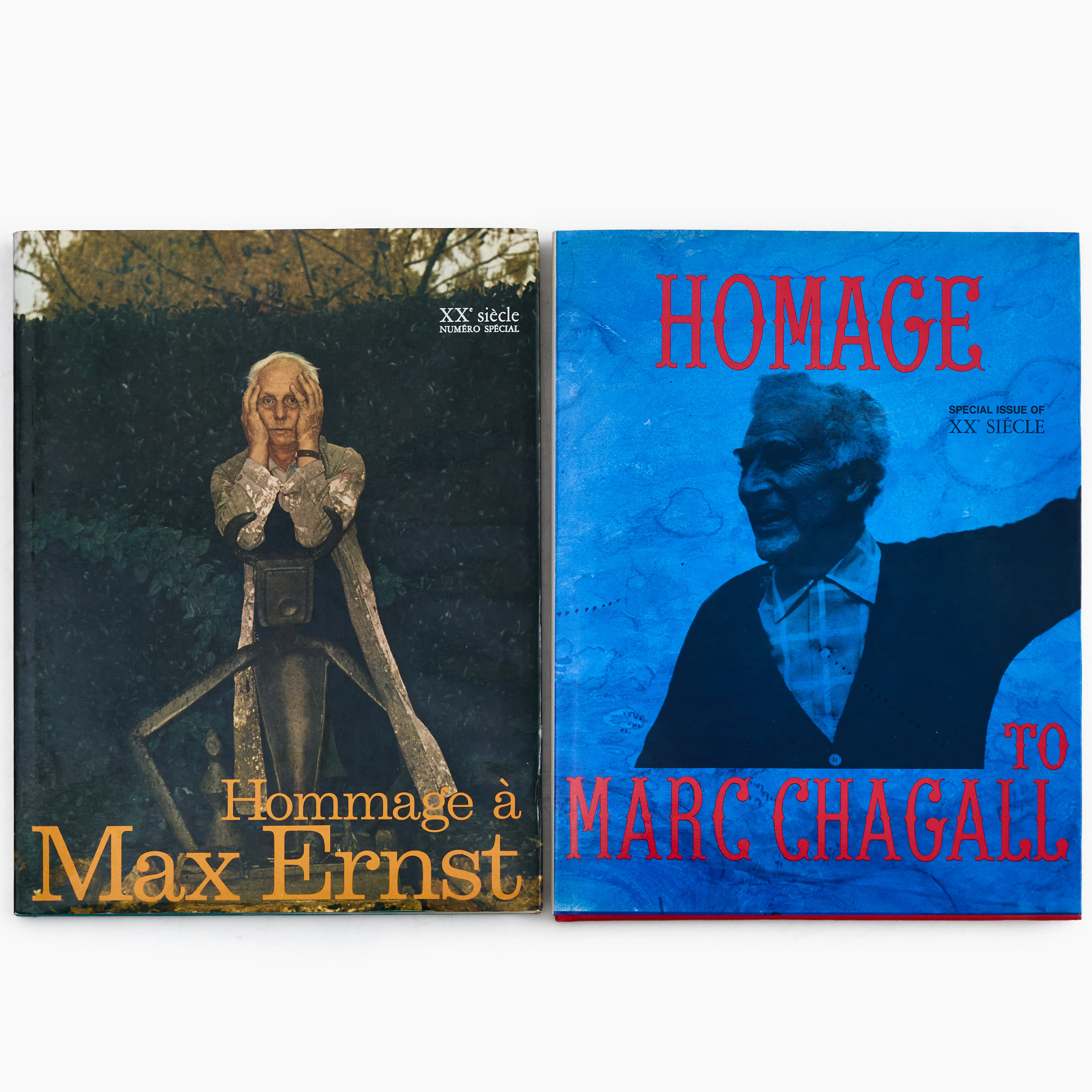 HOMMAGE A MAX ERNST / HOMMAGE TO MARC CHAGALL, (2 st) XX Siècle, 1969