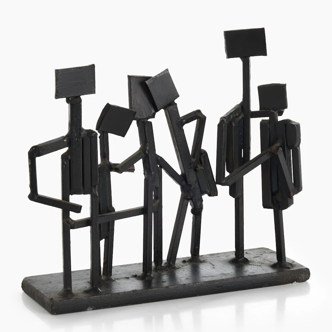 TORKEL DAHLSTEDT (född 1942): Figurer, skulptur i järnsmide.