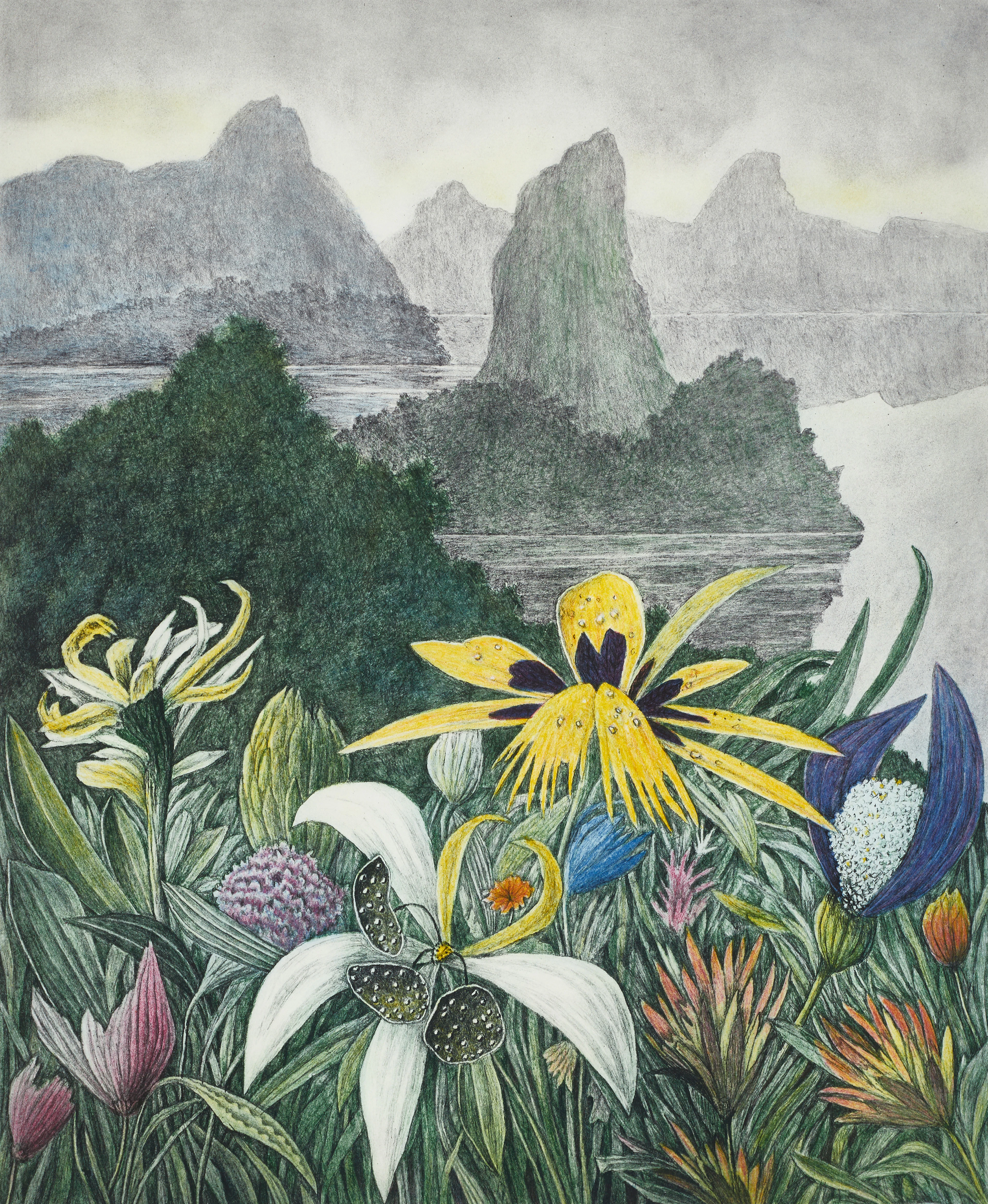 KARL AXEL PEHRSON (1921-2005). Exotiska växter - ölandskap, signerad