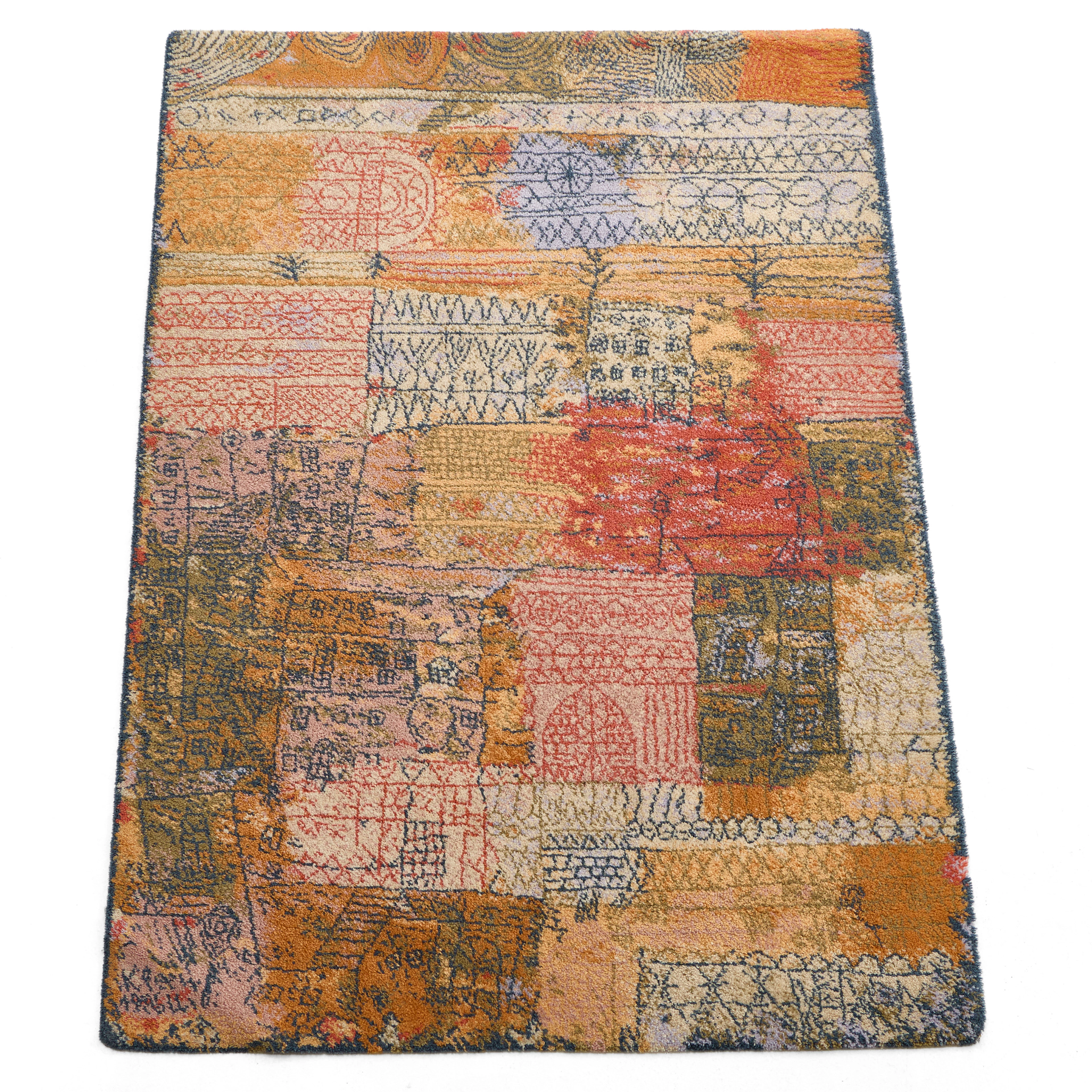 PAUL KLEE. Efter. Matta, "Florentinisches villenviertel", maskinvävd