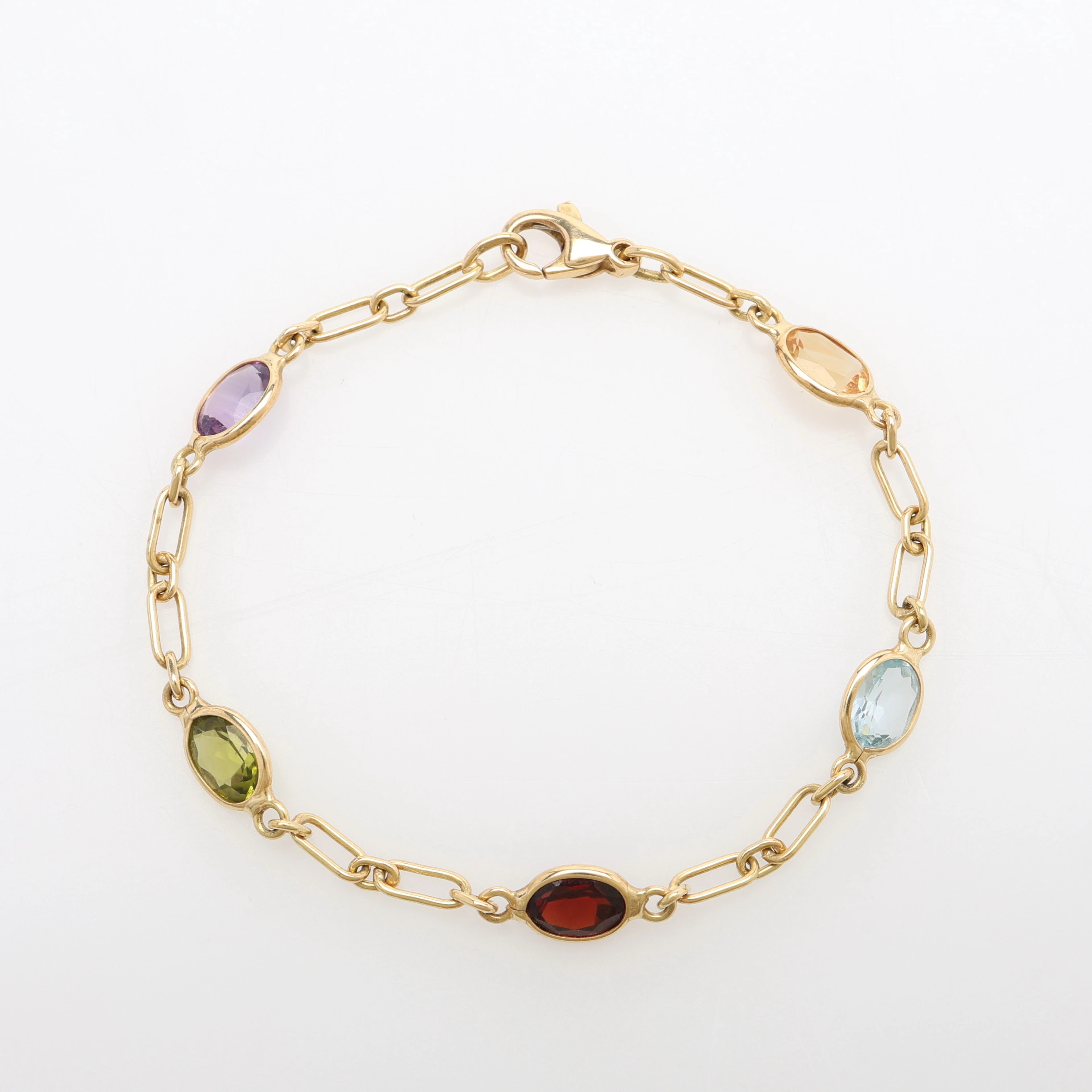 ARMBAND, 18K GULD & ÄDELSTENAR, FABBRICA OREFICERIA INTERNAZIONALE