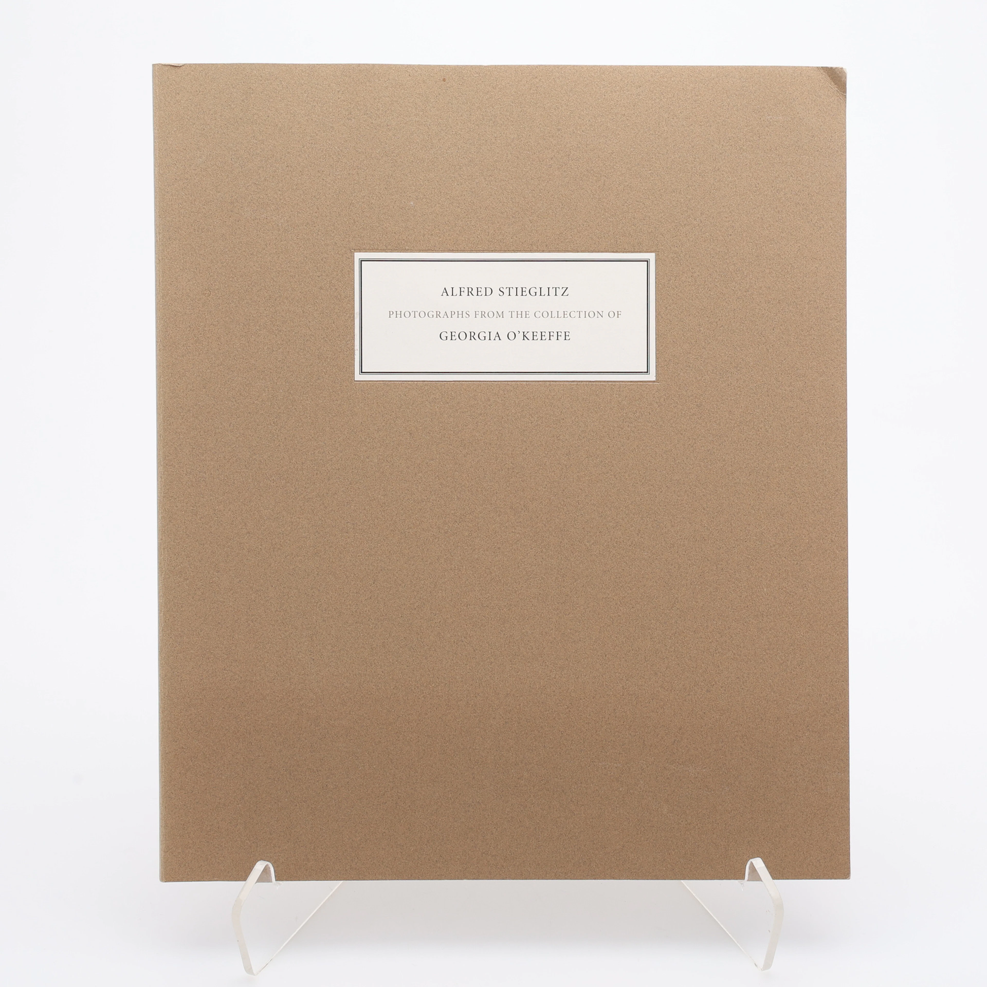 ALFRED STIEGLITZ UTSTÄLLNINGSKATALOG "PHOTOGRAPHS FROM THE COLLECTION