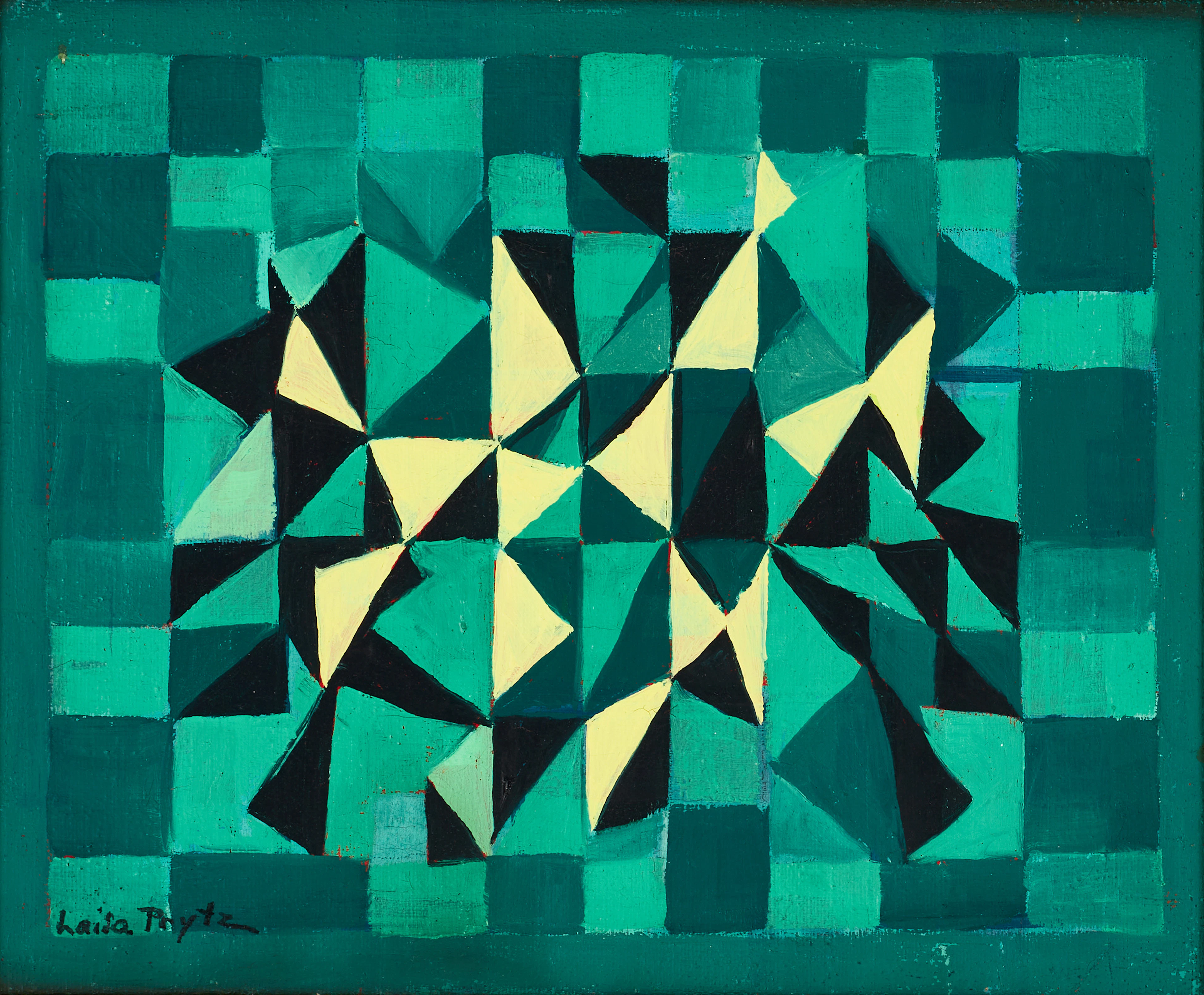 LAILA PRYTZ (Sverige, Gällivare 1907-1982 Stockholm). "(Mexiko) Gul
