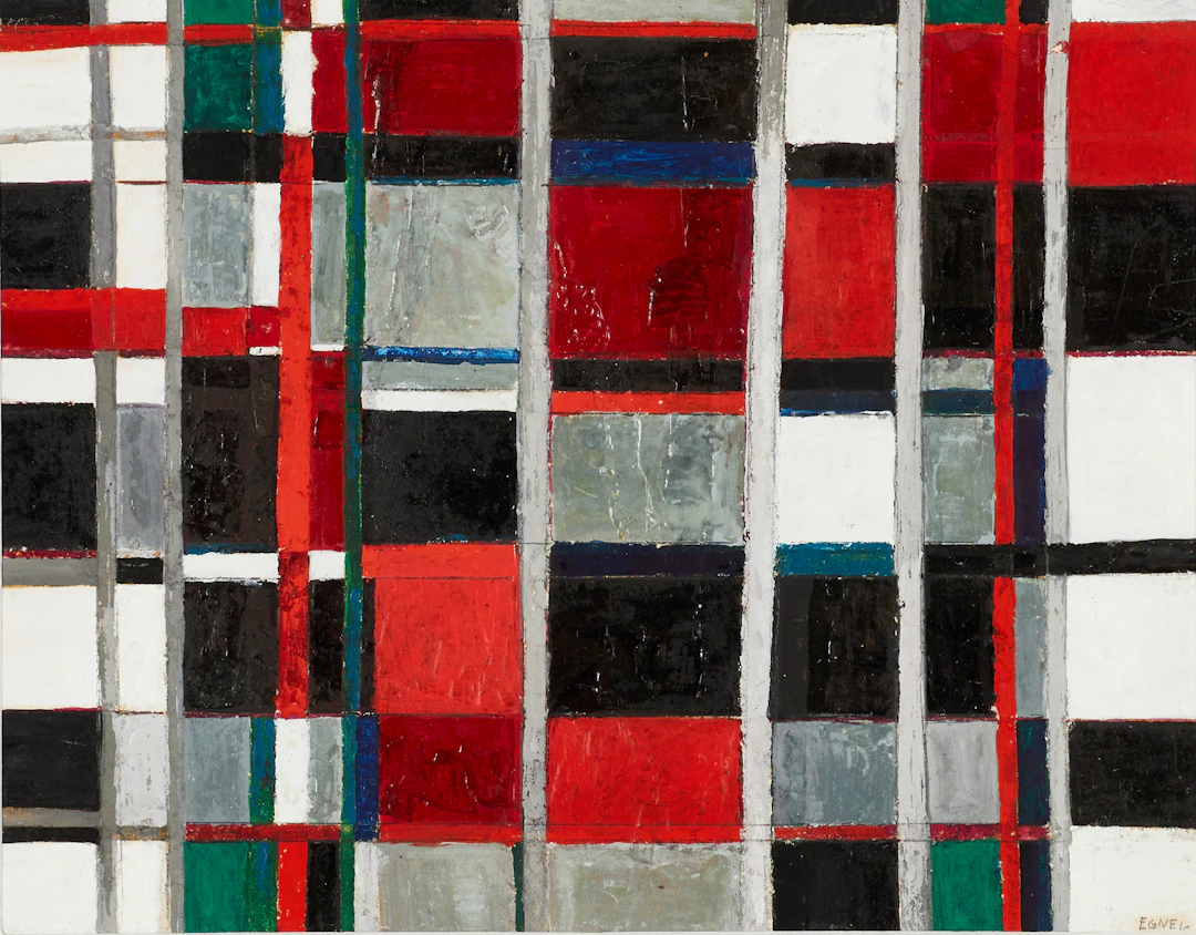 JOY EGNEL (Vilhelmina 1920-2001 Stockholm), Komposition, signerad