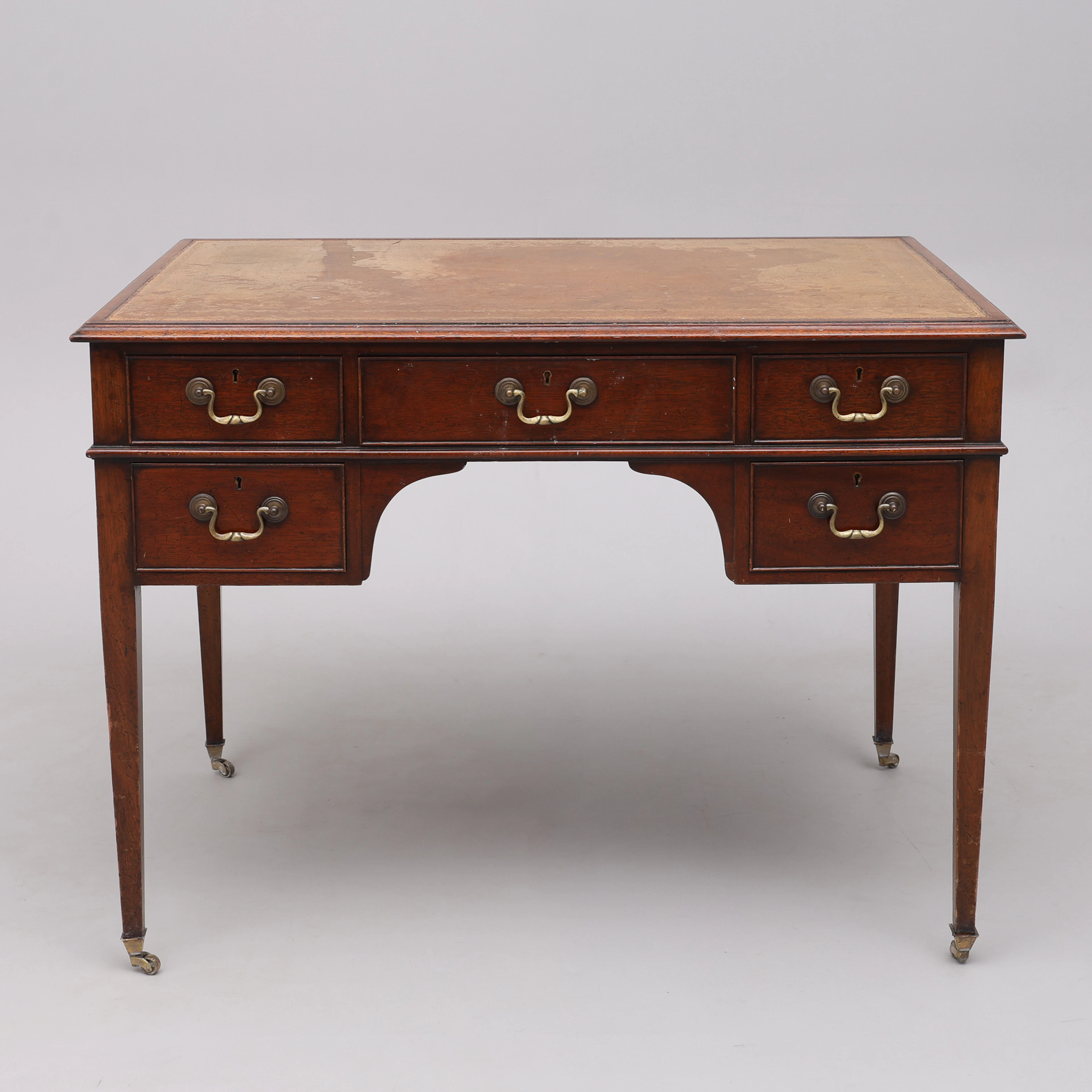 PARTNERS' DESK, England, mahogny, 1900-talets början.