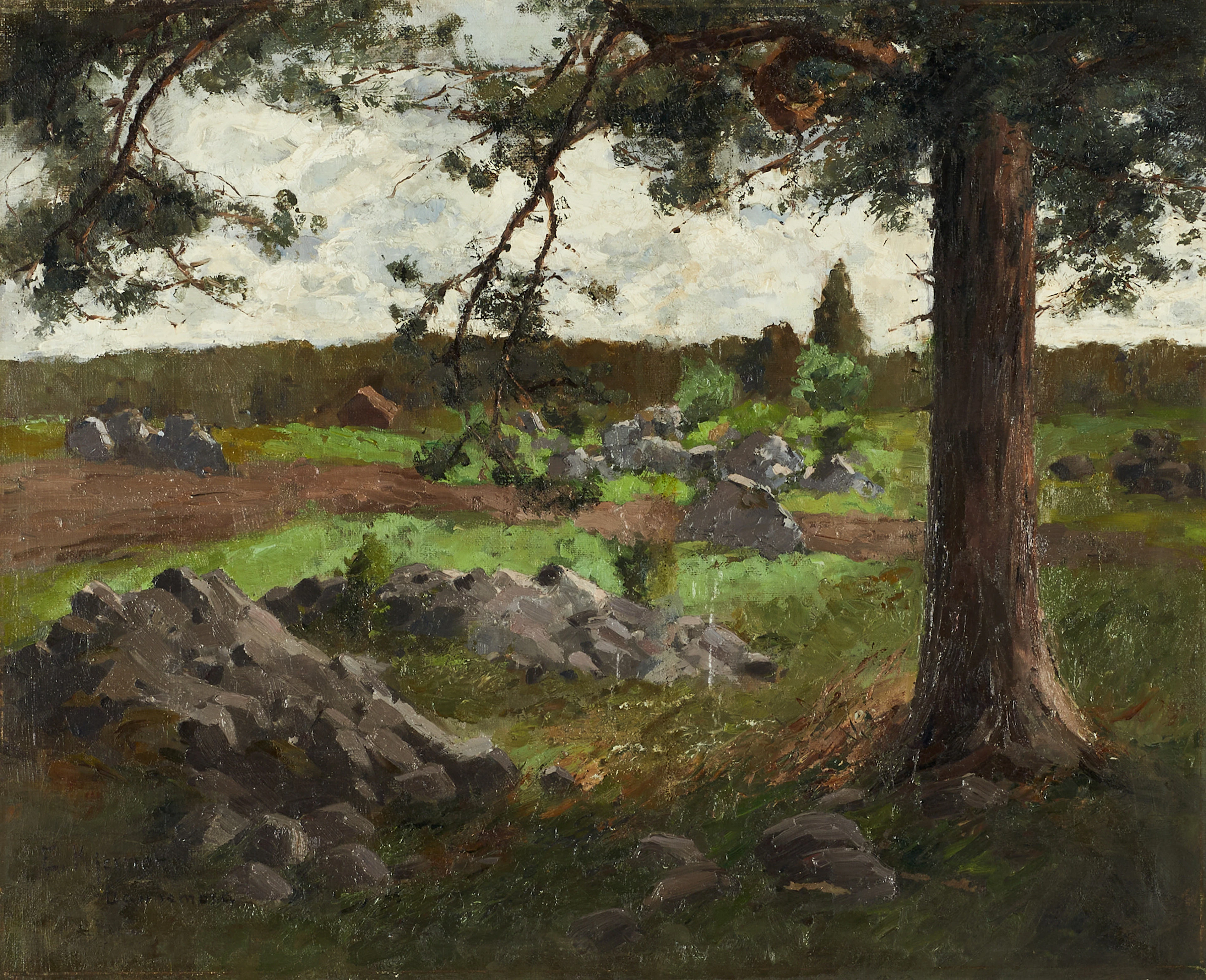 ESTHER KJERNER (Stockholm, 1873-1952). "Dannemora", signerad E. Kjerner