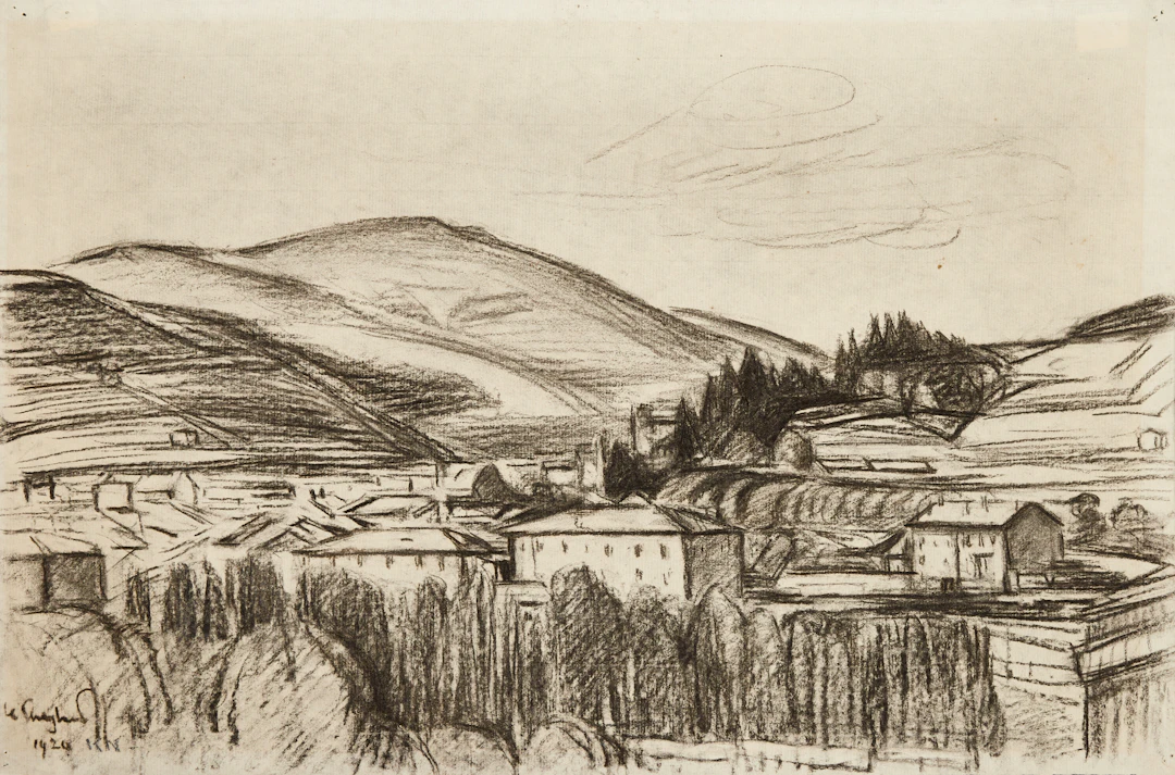 KARL NORDSTRÖM (Tjörn 1855-1923 Drottningholm). ”Le Cheylard", signerad