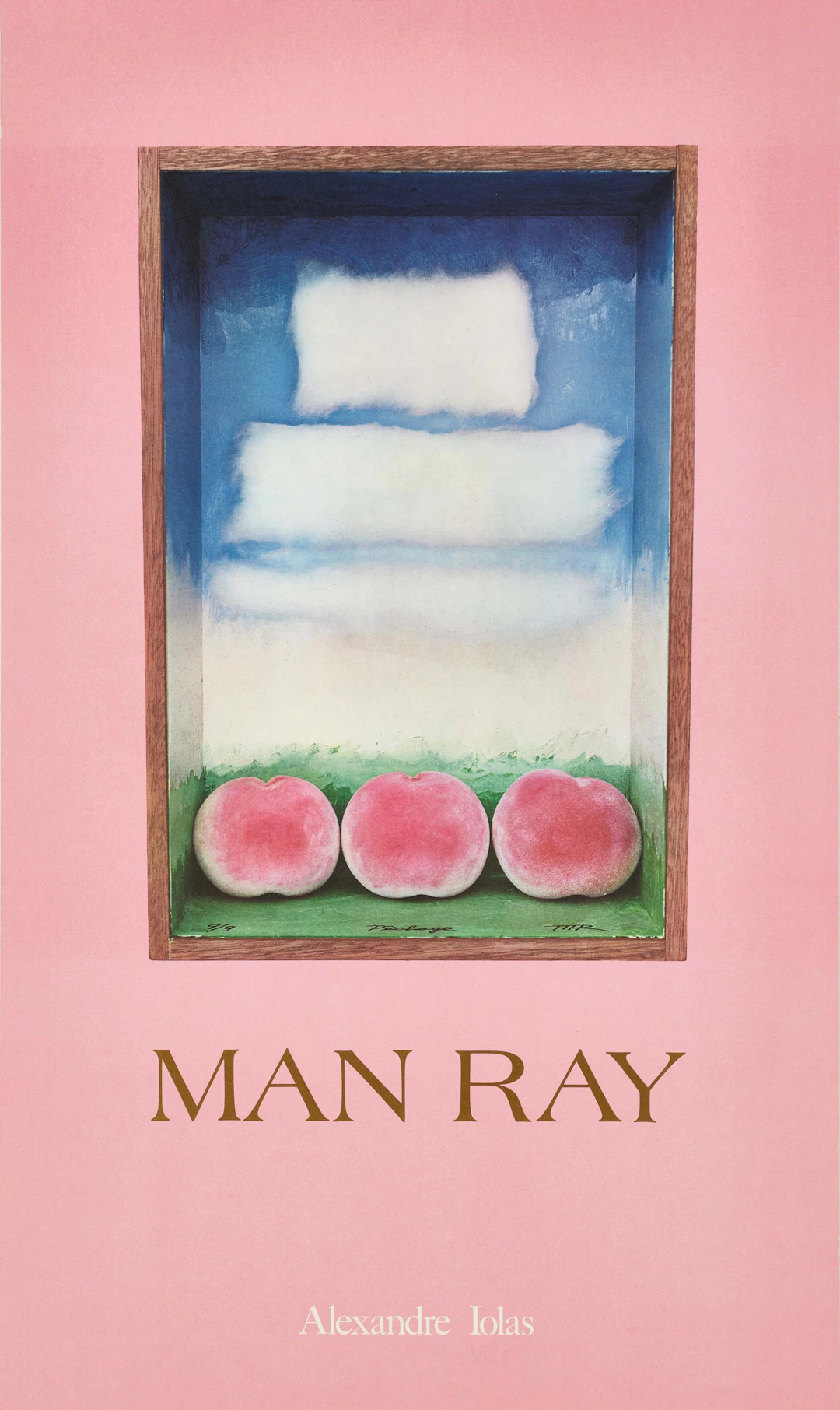MAN RAY. Utställningsaffisch, 1970-tal, Alexandre Lolas.