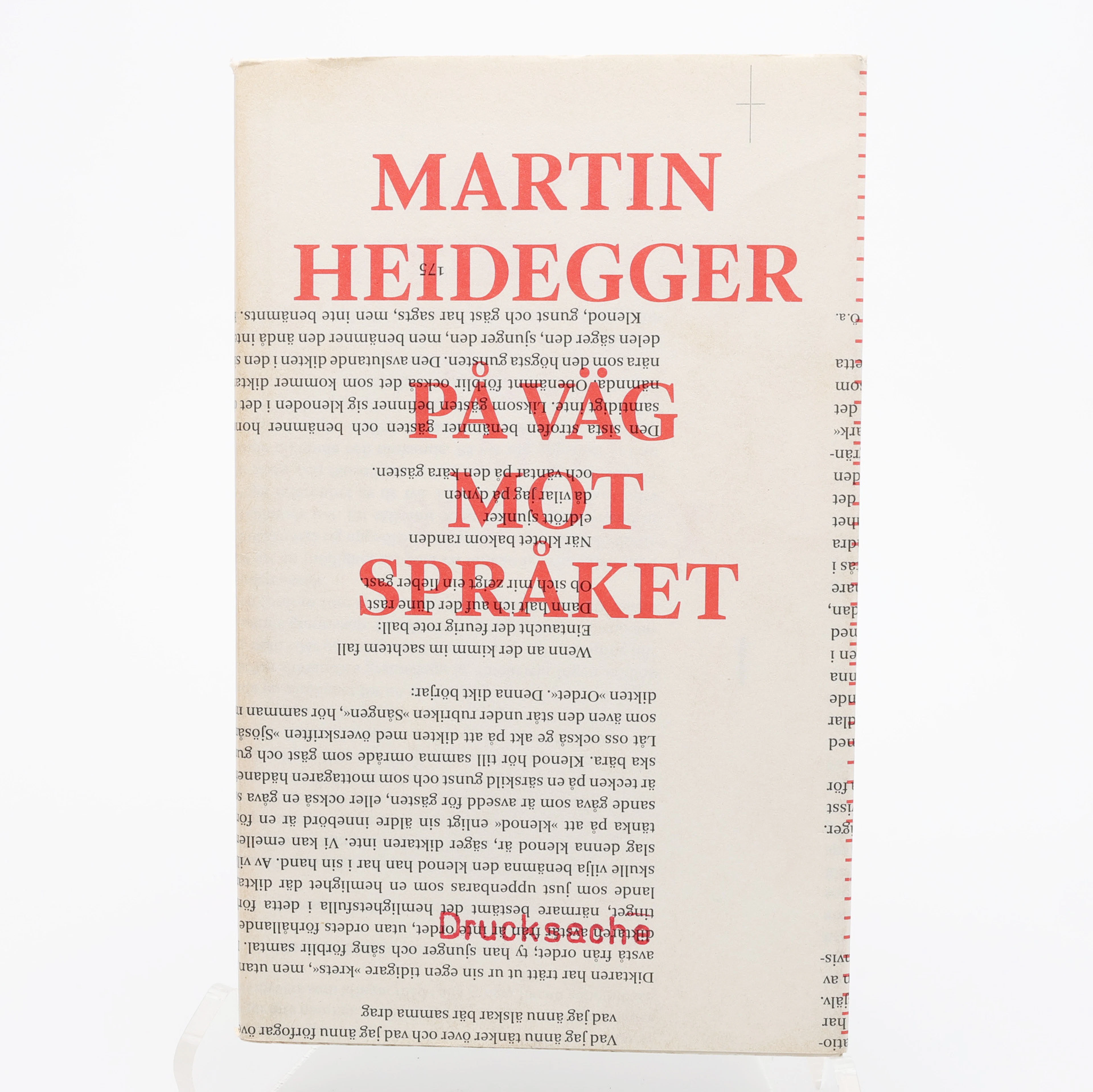 FILOSOFI.DEN TYSKE FILOSOFEN MARTIN HEDIEGGERS PÅ VÄG MOT SPRÅKET 2012.