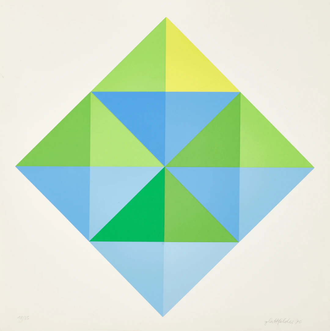 HANS JÖRG GLATTFELDER (FÖDD 1939). Geometrisk komposition, signerad