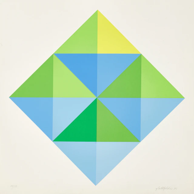 HANS JÖRG GLATTFELDER (FÖDD 1939). Geometrisk komposition, signerad