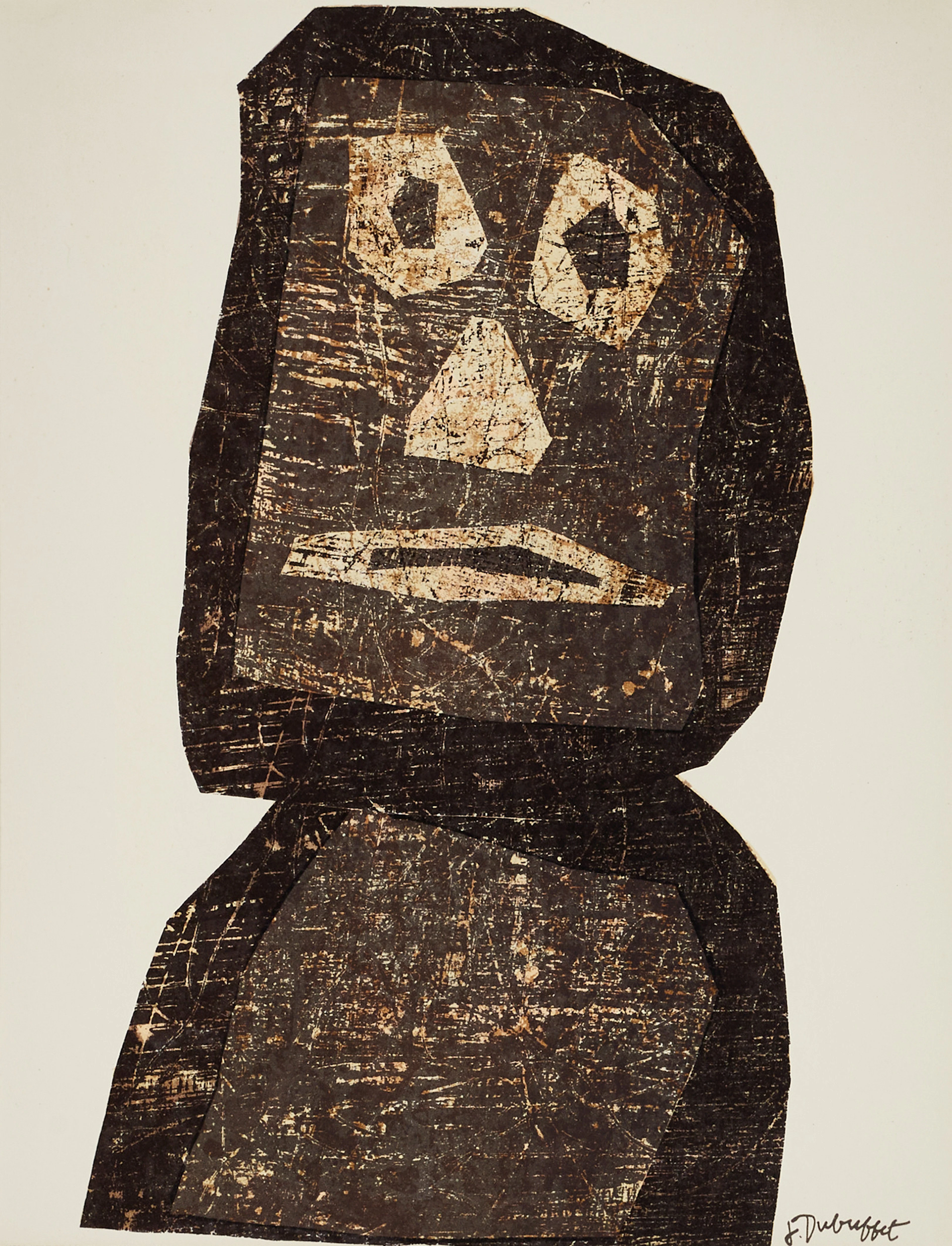 JEAN DUBUFFET (FRANKRIKE, 1901-1985). "Le Guerrier/The Worrior", XXe