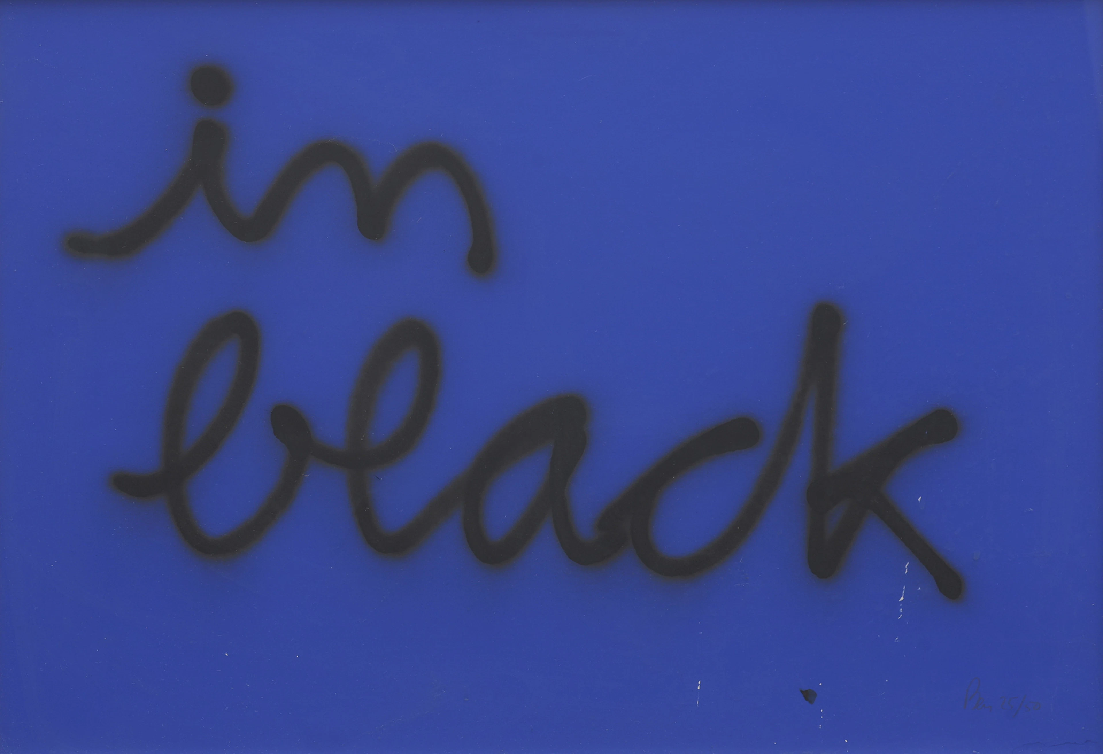 BEN VAUTIER 1935-2024). "IN BLACK".