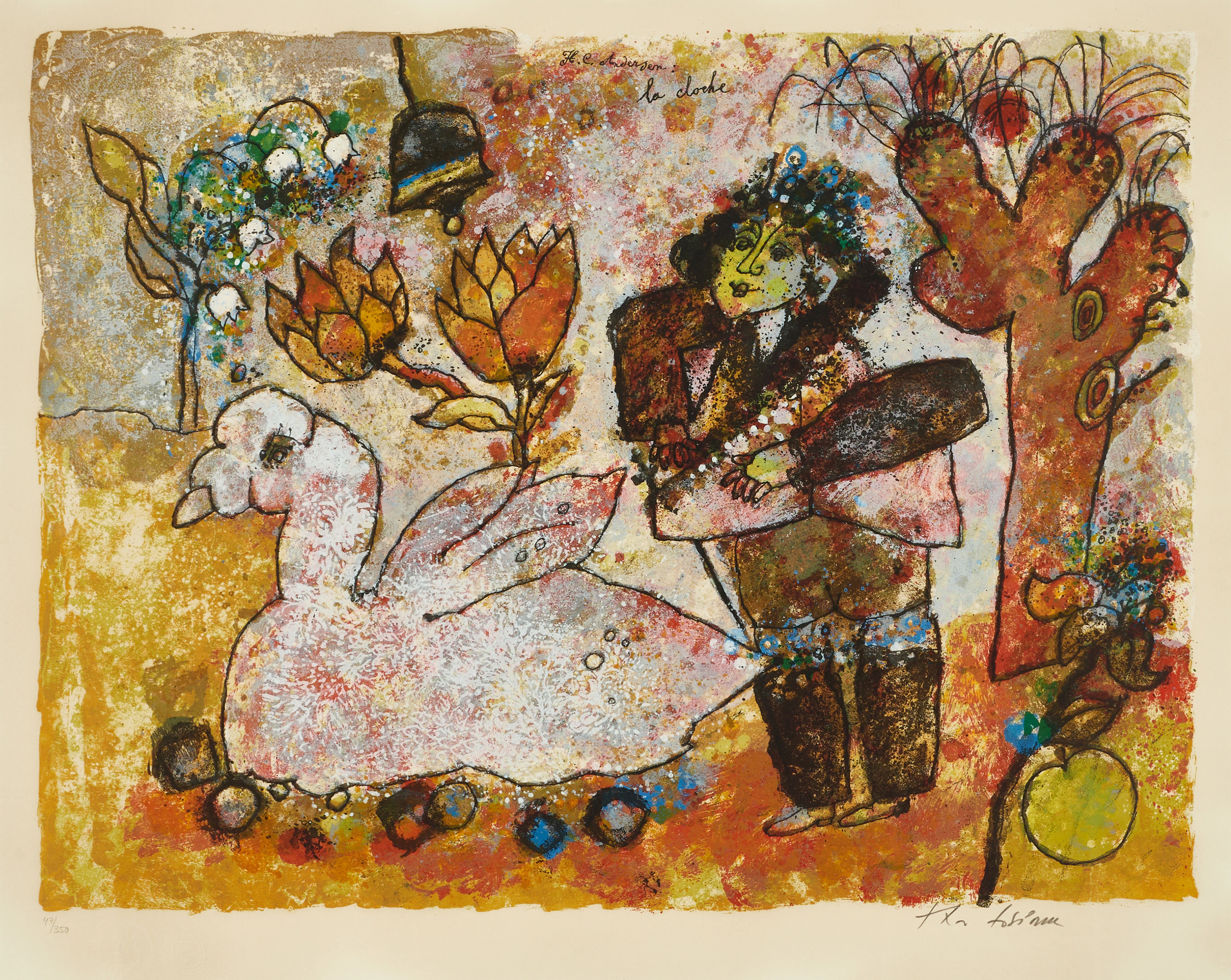 THEO TOBIASSE (FRANKRIKE, 1925-2012). "La Cloche", signerad, numrerad