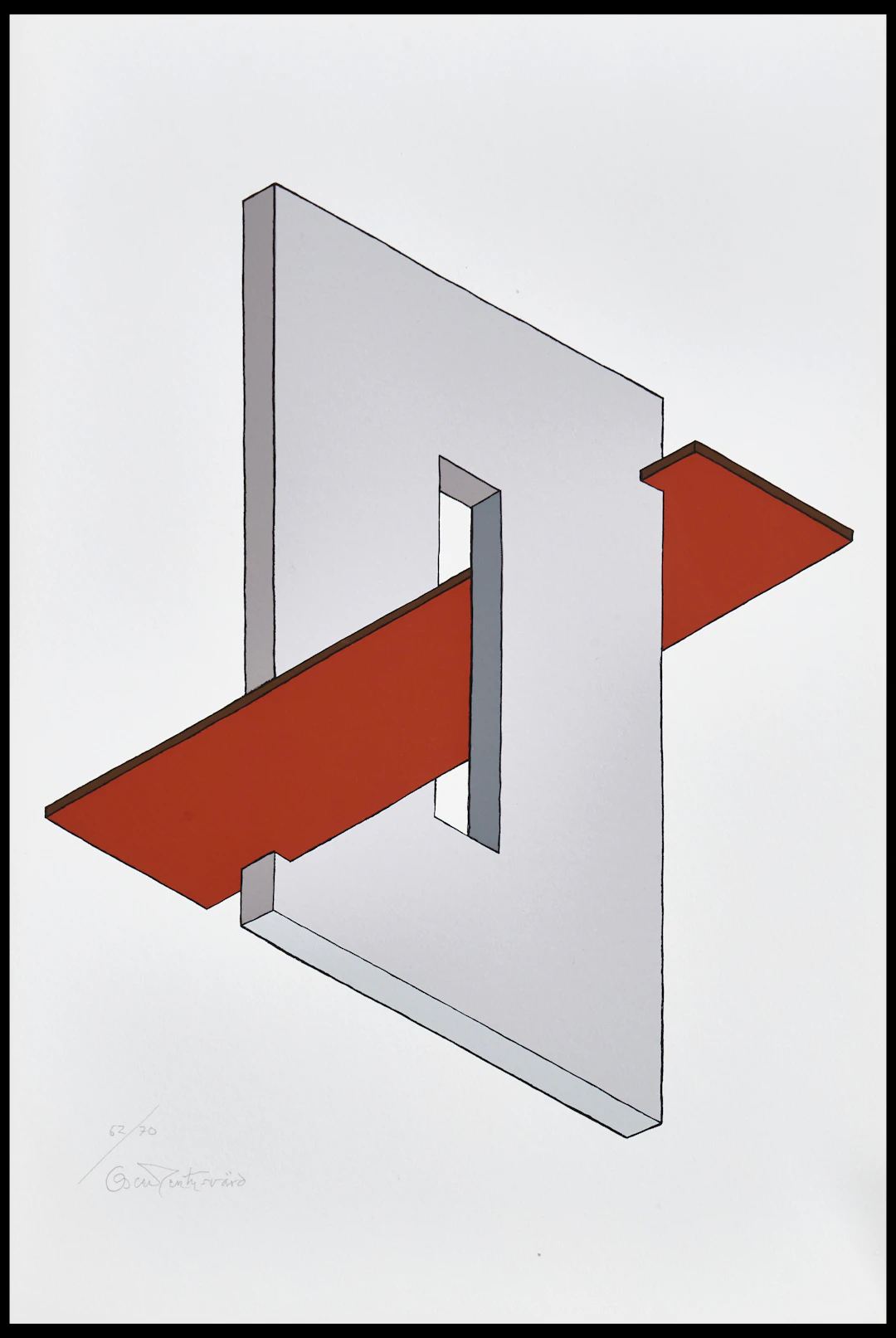 OSCAR REUTERSVÄRD (SVERIGE, 1915–2002). Perspective japonaise - Omöjlig