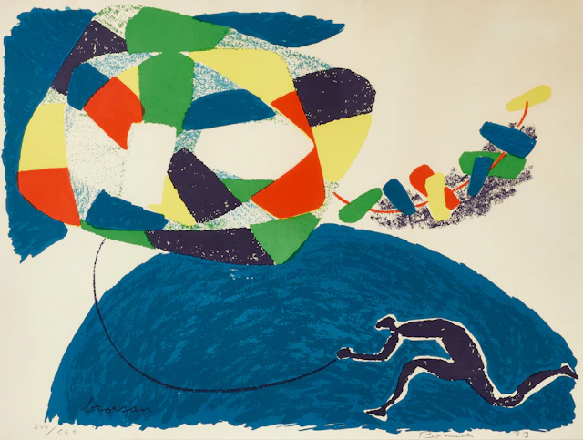 OLLE BONNIER (1925-2016), "Brorsan", signerad o daterad 249/260 -74, litografi.