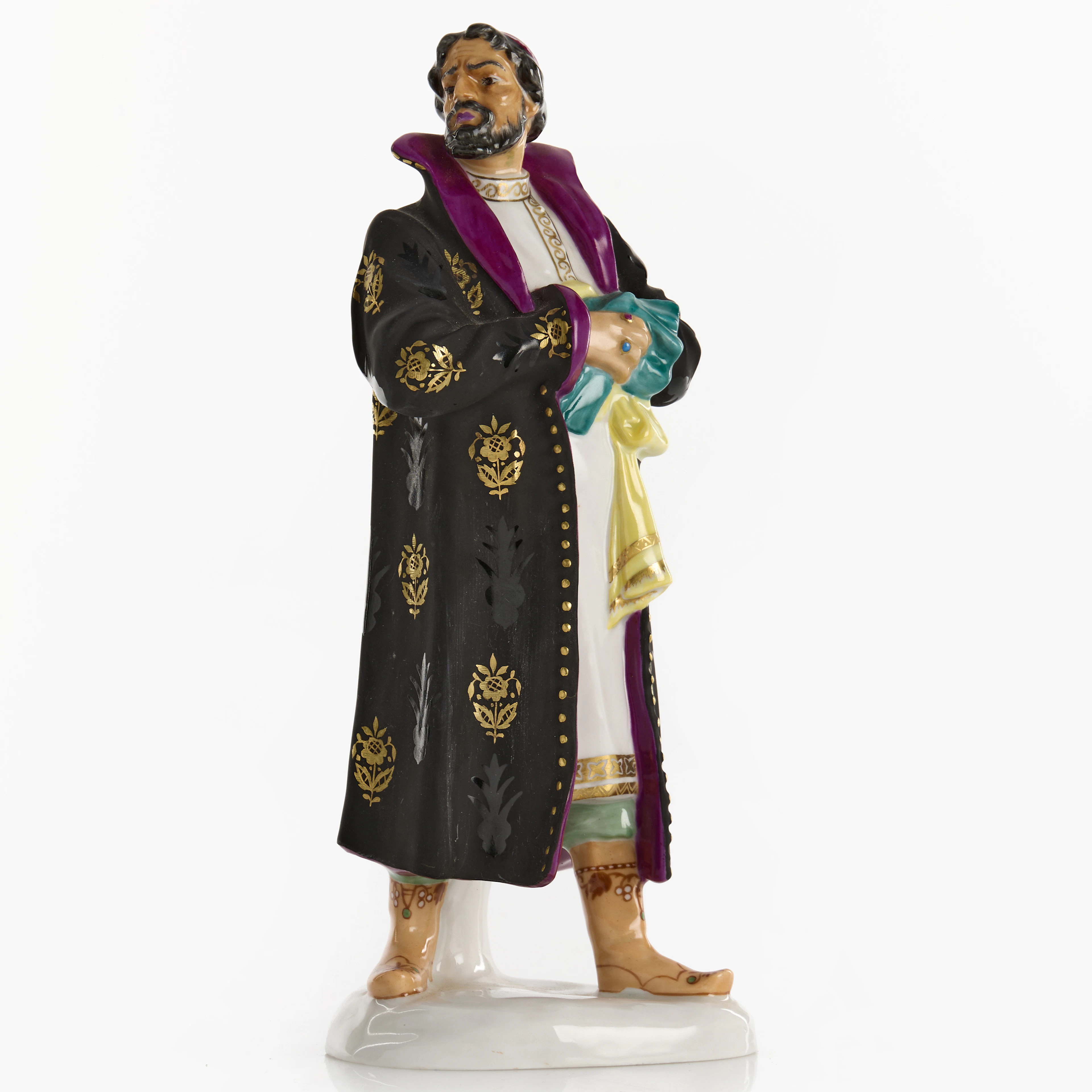 YAKOV A. TROUPIANSKY. Efter. Figurin, porslin, Lomonosov, operasångaren