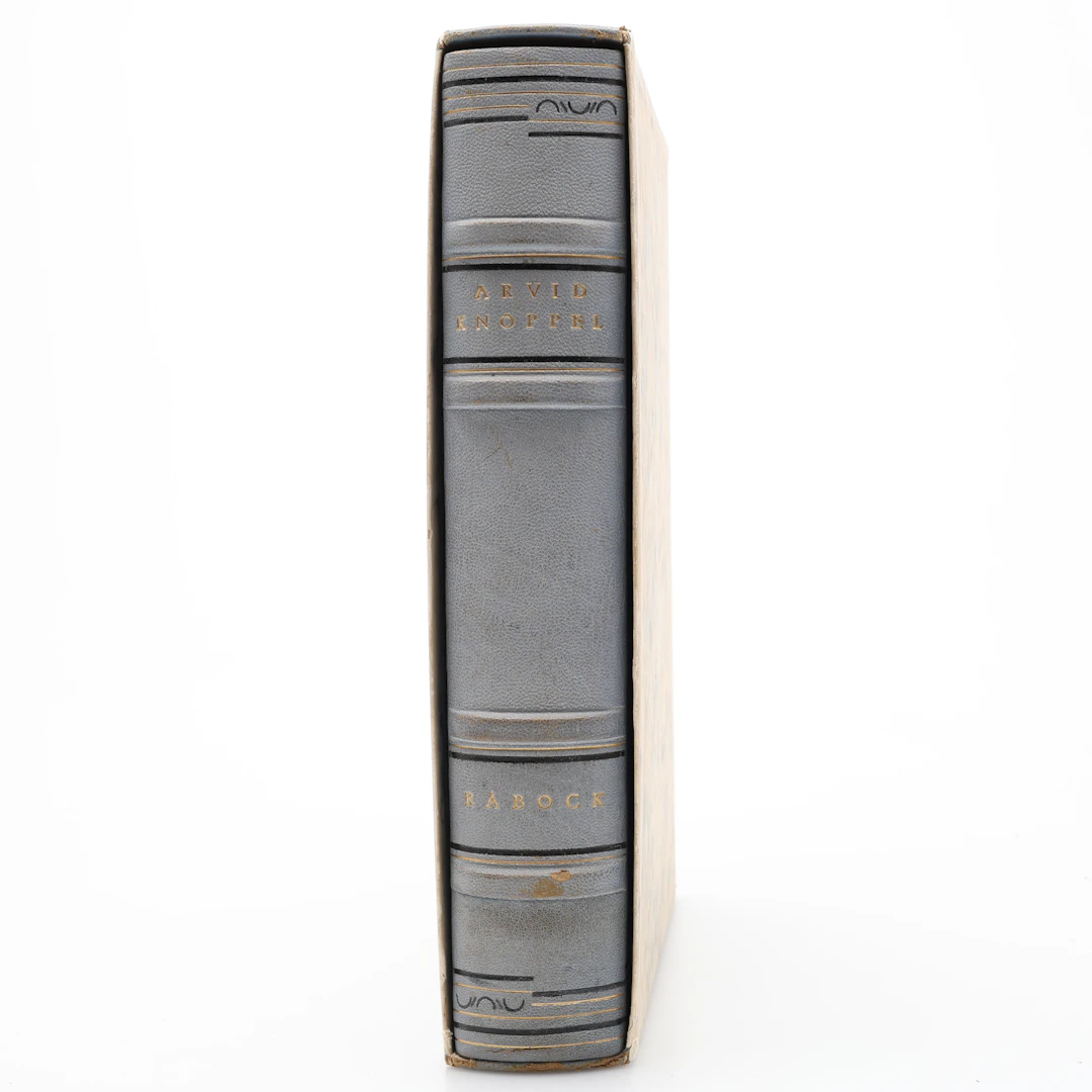 BIBLIOFILI. ARVID KNÖPPELS RÅBOCK 1941 MED TVÅ ORIGINALLITOGRAFIER