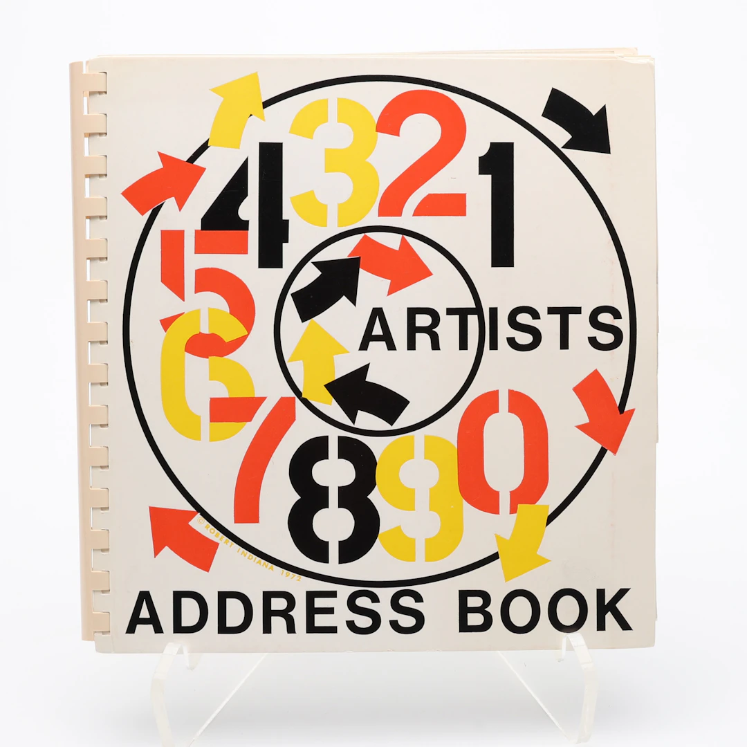 THE WHITNEY MUSEUM, NEW YORK. ARTISTS ADDRESS BOOK - MED 25 KONSTNÄRER