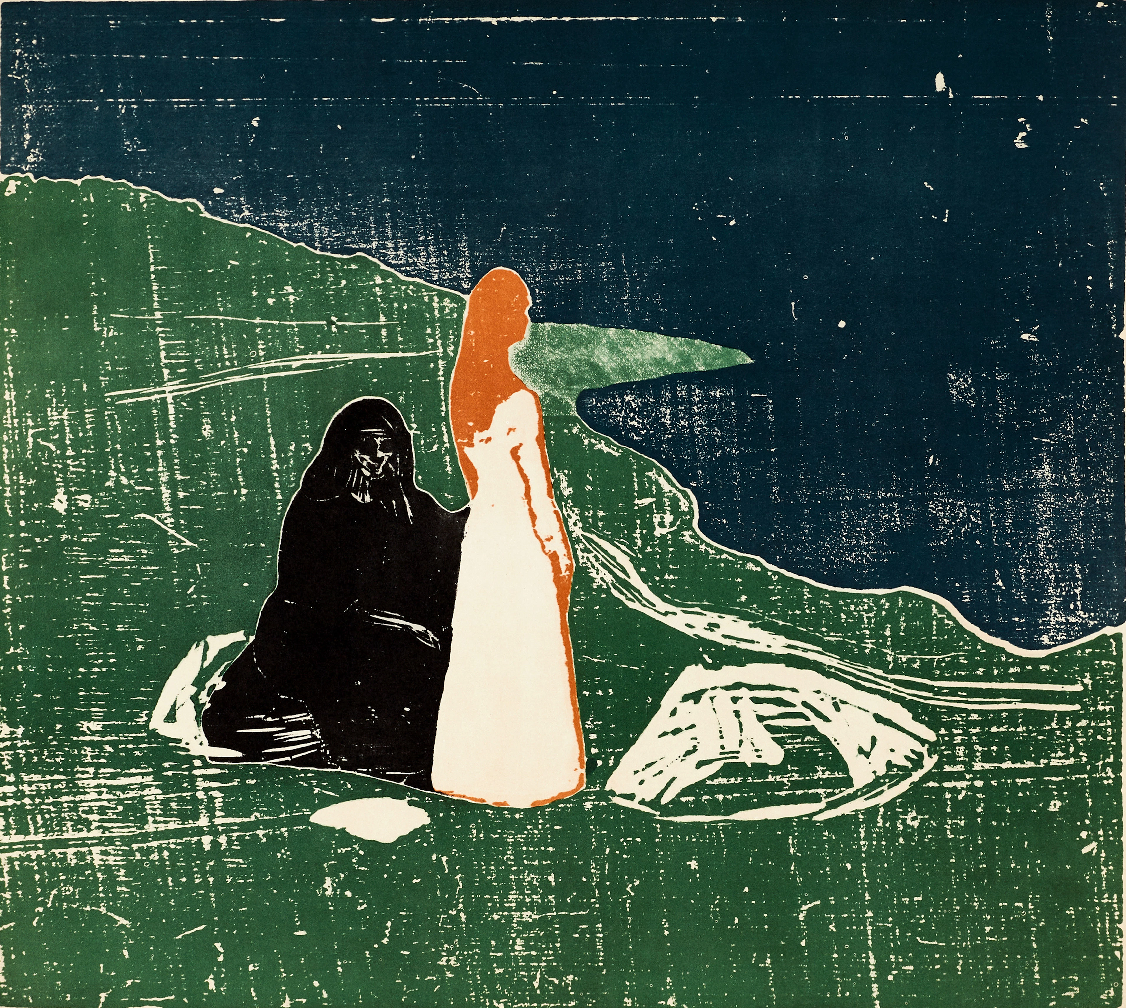 EDVARD MUNCH (Norge, 1863-1944). Efter. Litografisk utställningsaffisch