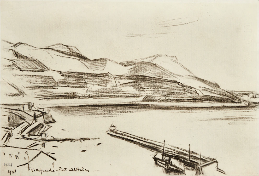 KARL NORDSTRÖM (Tjörn 1855-1923 Drottningholm). Militärhamnen, Ville