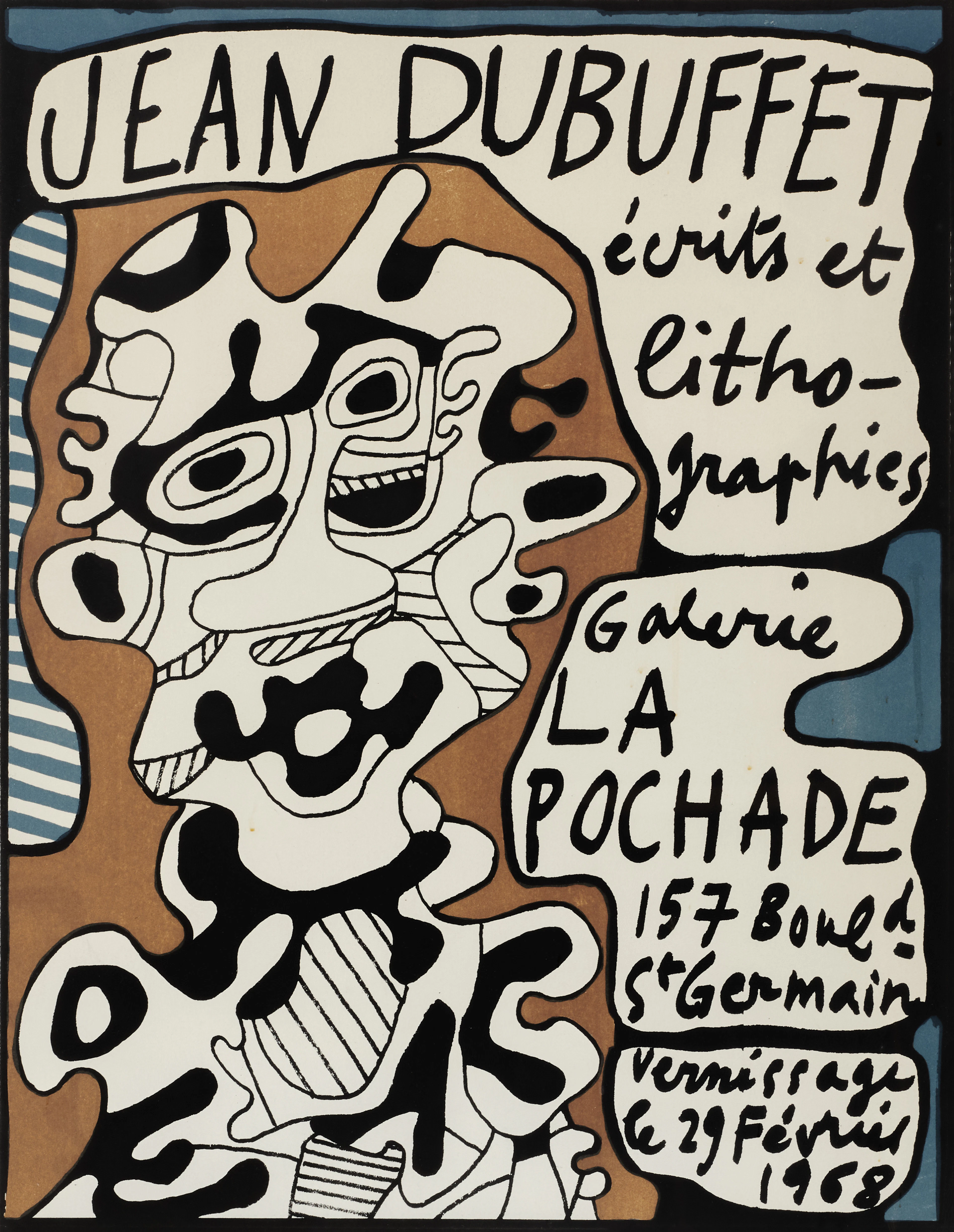 JEAN DUBUFFET (1901-1985), "Écrits et Lithographies" 1968, signed