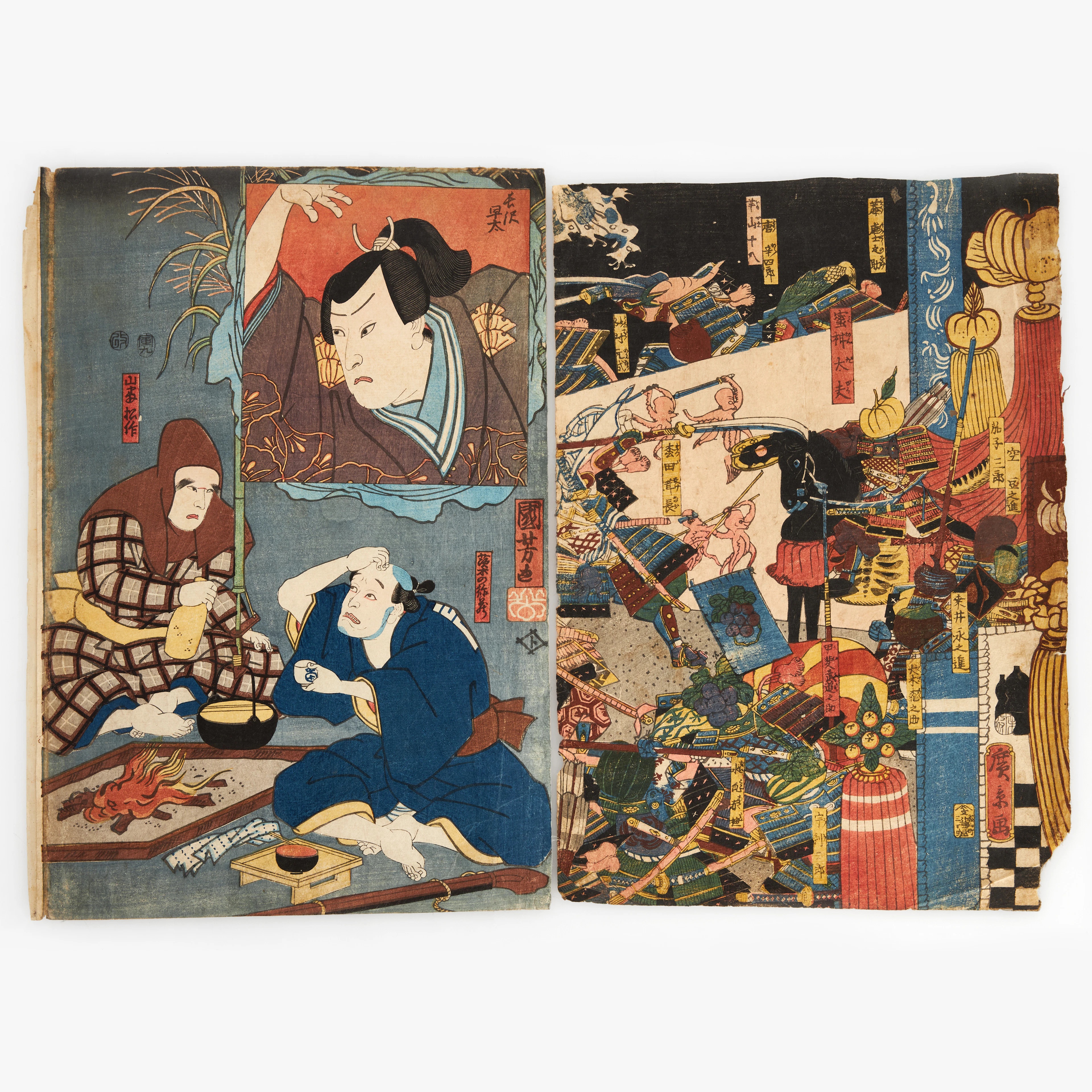 UTAGAWA KUNIYOSHI (1797-1861), färgträsnitt, 1854. UTAGAWA HIROKAGE