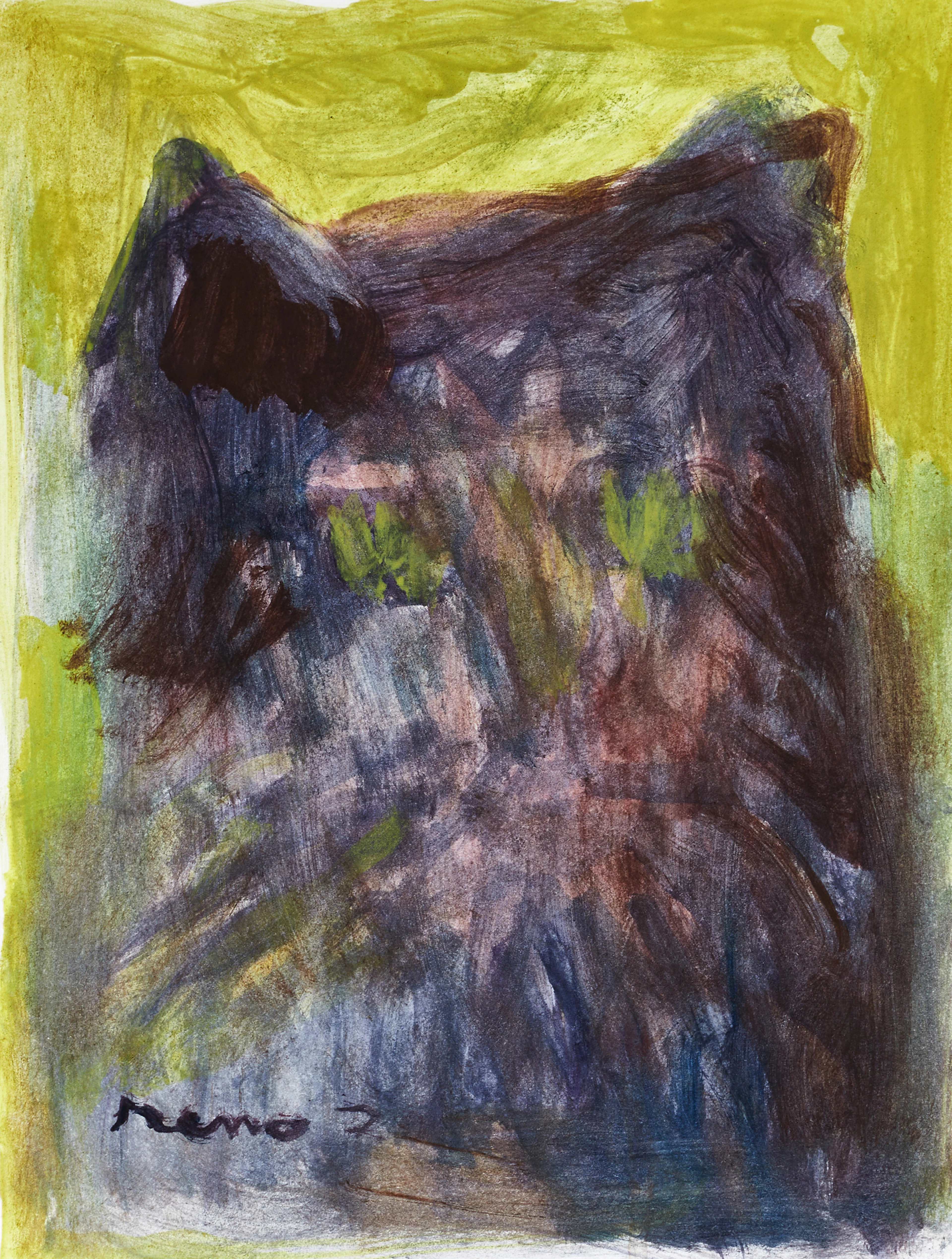 JOSEPH RENO (född i Seattle, Wa, USA 1943), Cat ghost, signerad, tempera