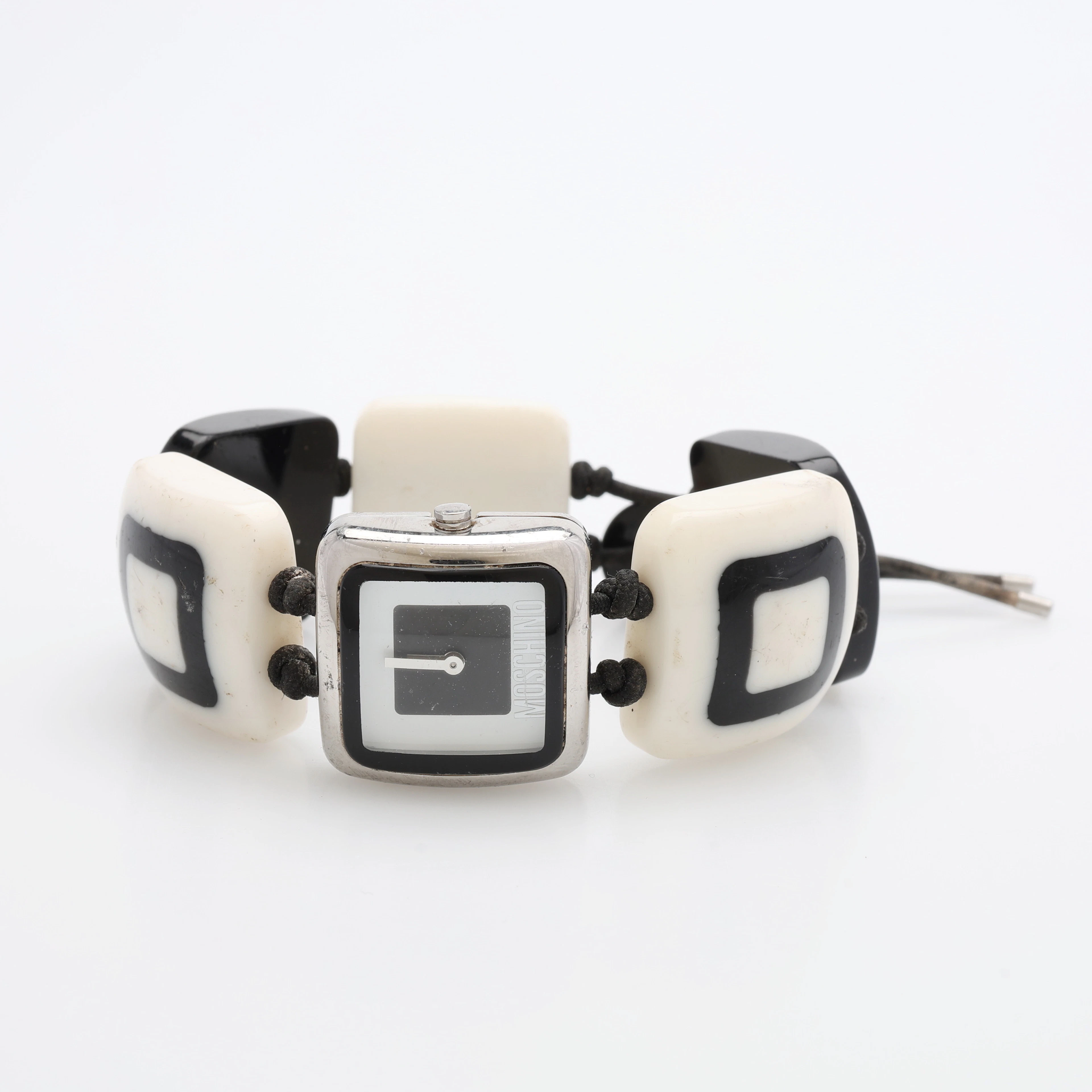 DAMARMBANDSUR, STÅL & POLYMERT MATERIAL, "I LOVE 70", QUARTZ, MOSCHINO