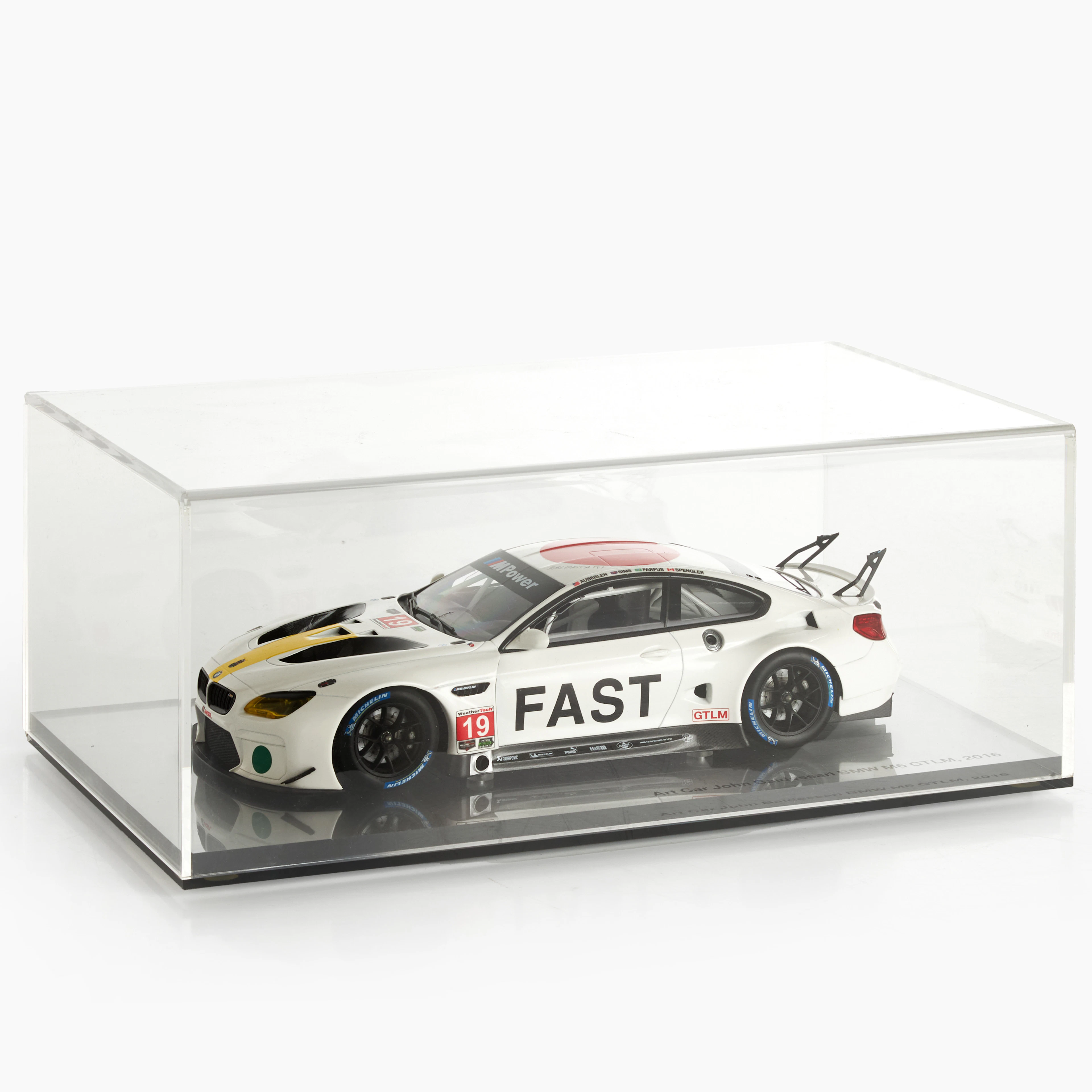 BILMODELL, "Art Car John Baldessari BMW M6 GTLM, 2016", i display.