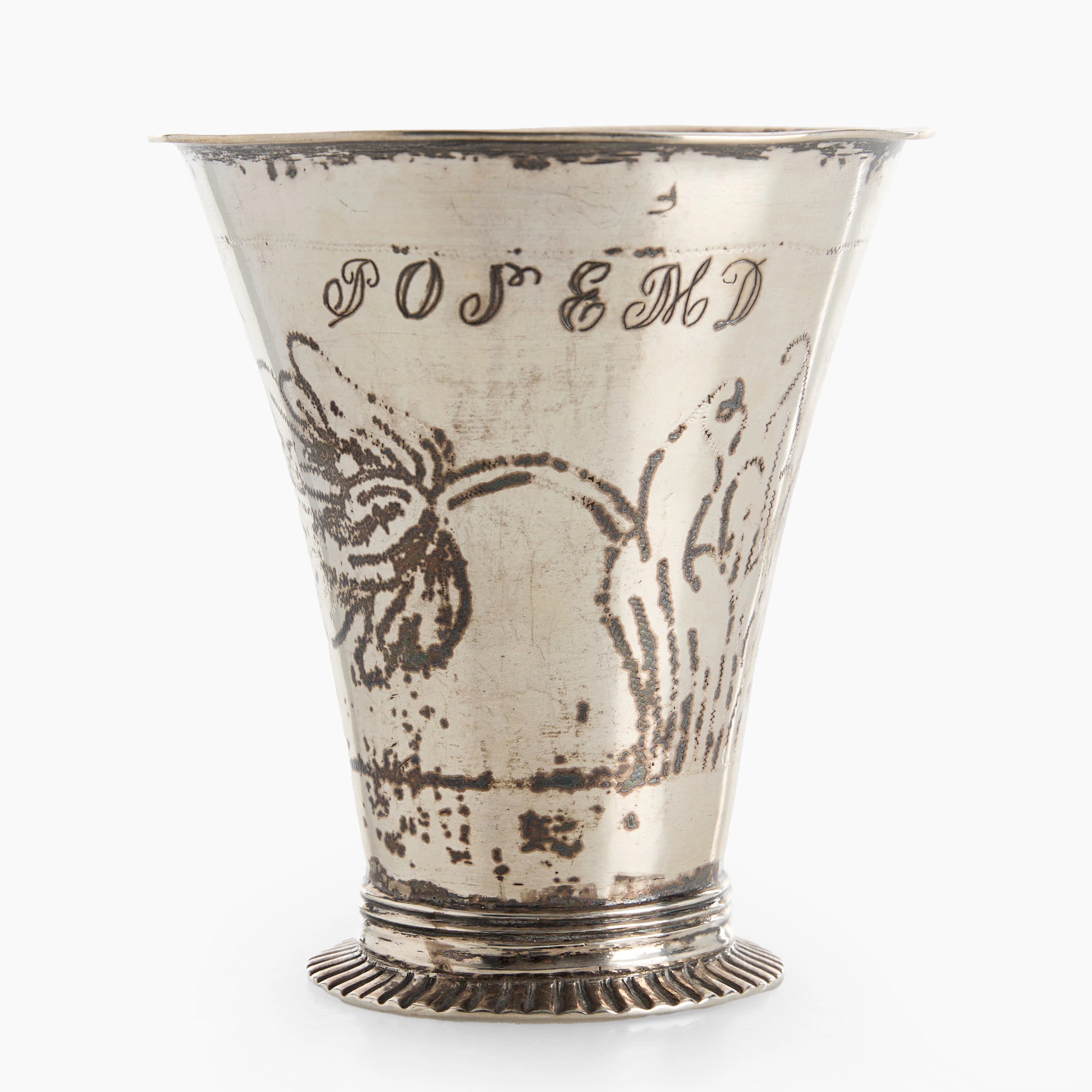 OTTO HENRIK SJÖBERG (verksam 1726-1777). Bägare, silver, Falun 1755.