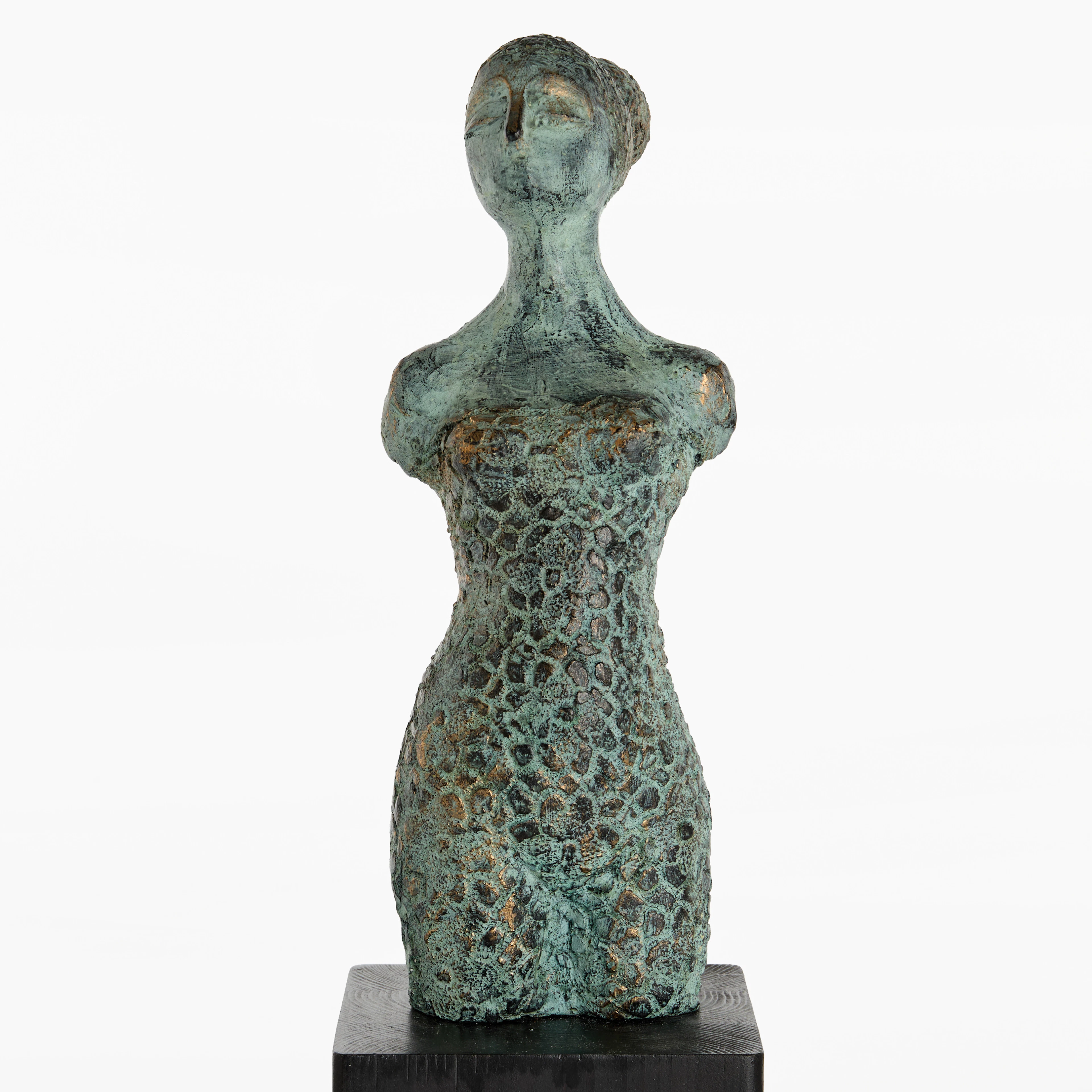MARI KOORT (Sverige, född 1962), Kvinnogestalt, bronspatinerad gips