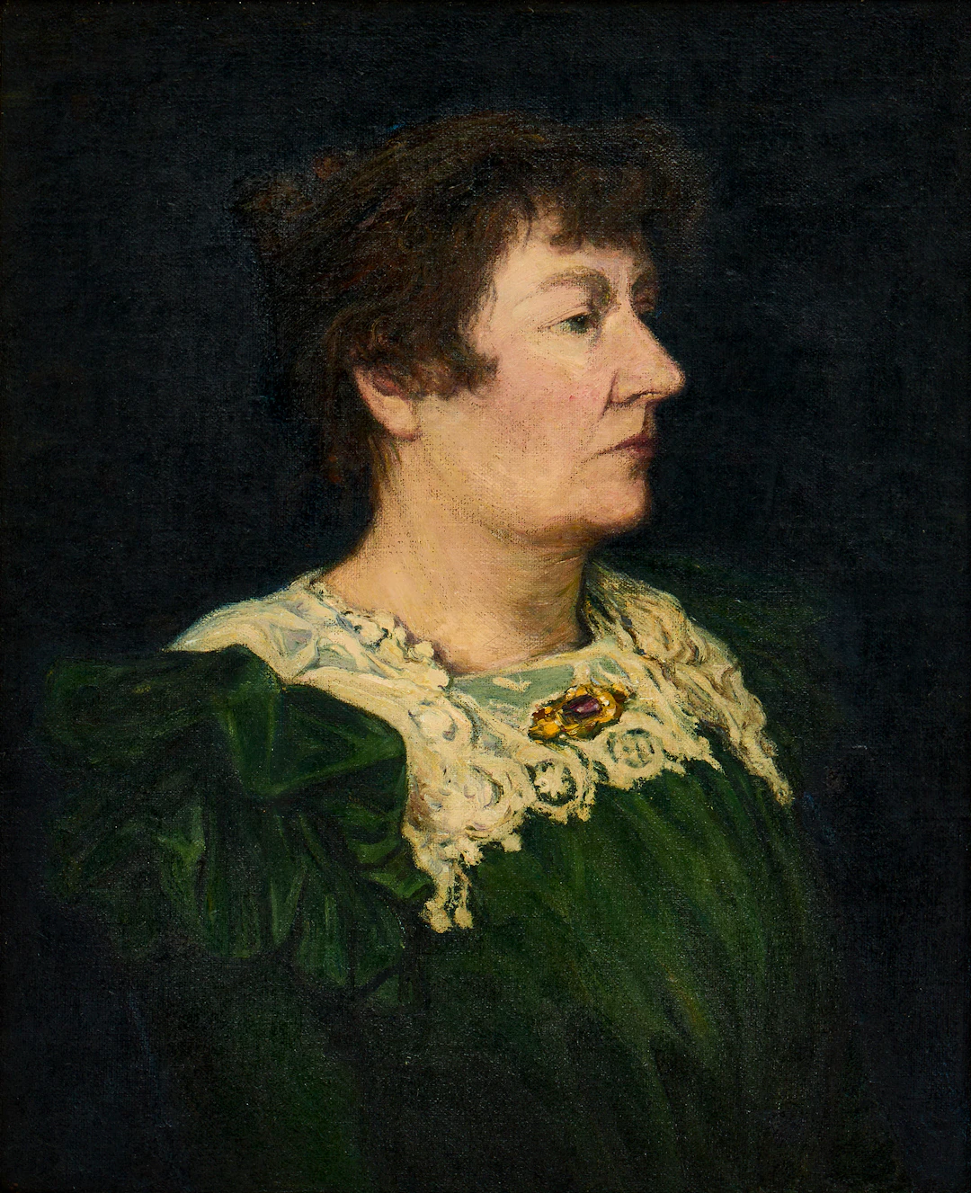 KARL NORDSTRÖM (Tjörn 1855-1923 Drottningholm). Porträtt av xylografen