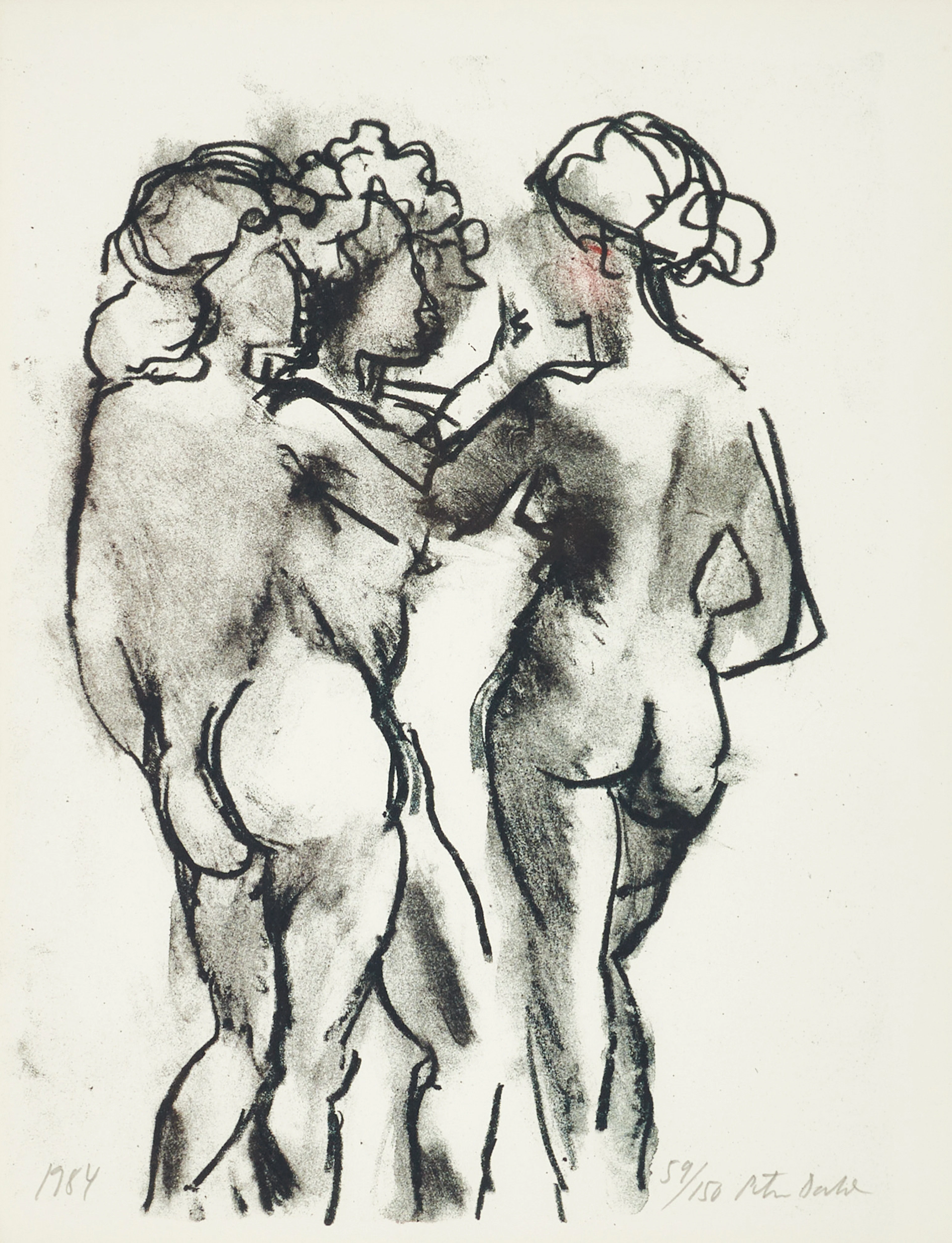 PETER DAHL (1934-2019), Tre nymfer, signerad och daterad 59/150 1984