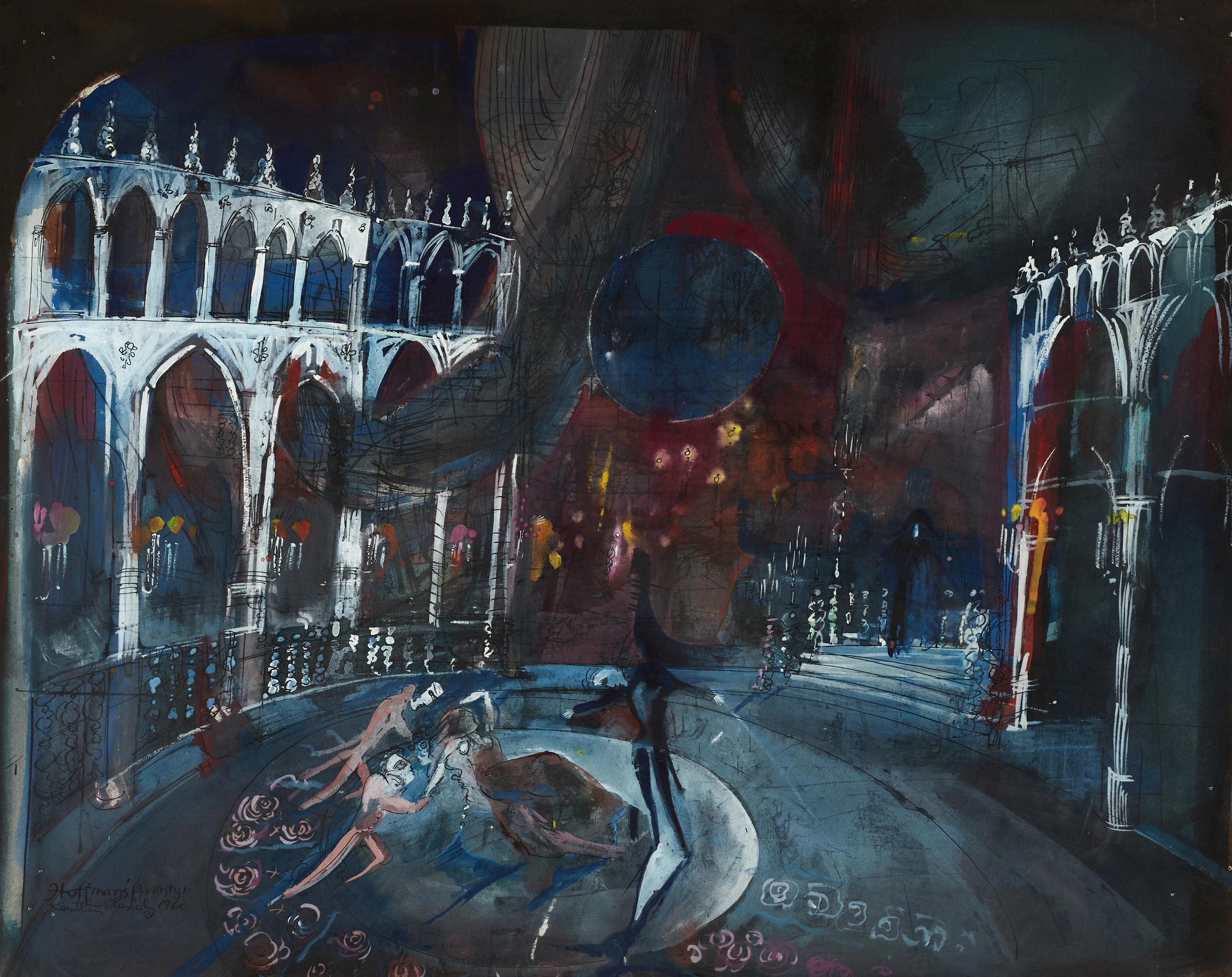 KERSTIN HEDEBY-PAWLO (1926-2022), "Hoffmans äventyr" 1960, signerad