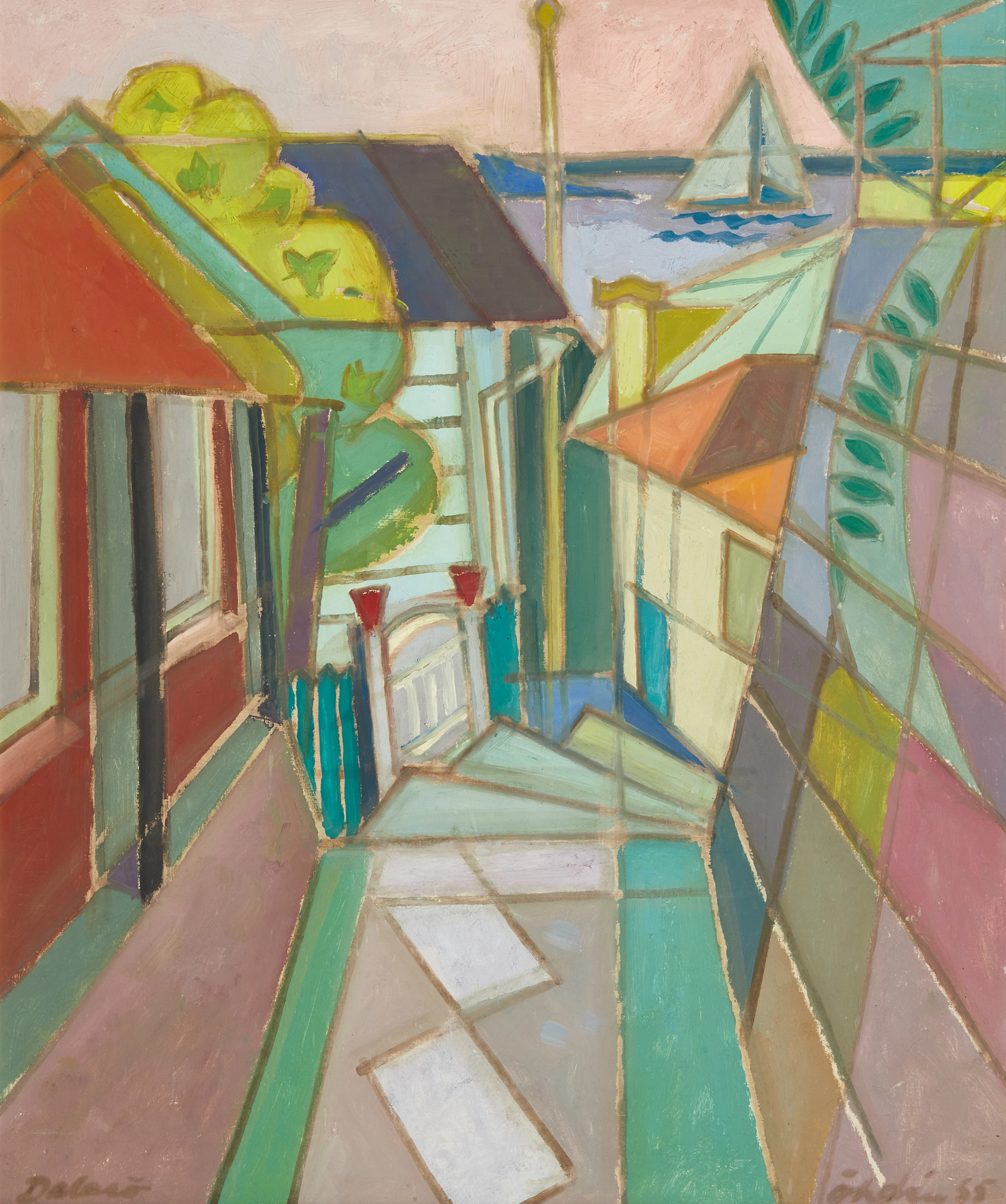 ARNE ÖHDÉN (född 1919 i Stockholm/1986). ”Dalarö”, signerad och daterad