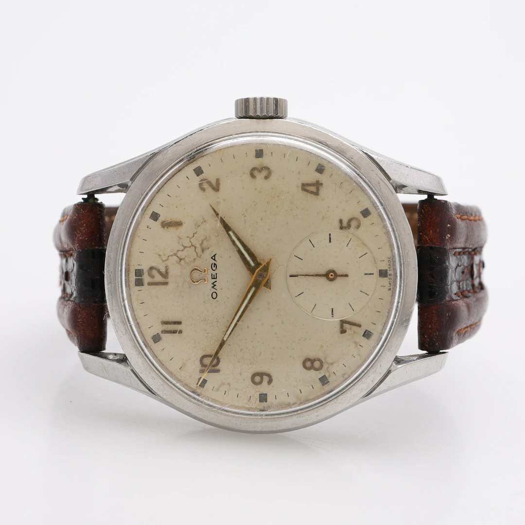 ARMBANDSUR, STÅL, OMEGA, MANUELLT UPPDRAG, 1952.