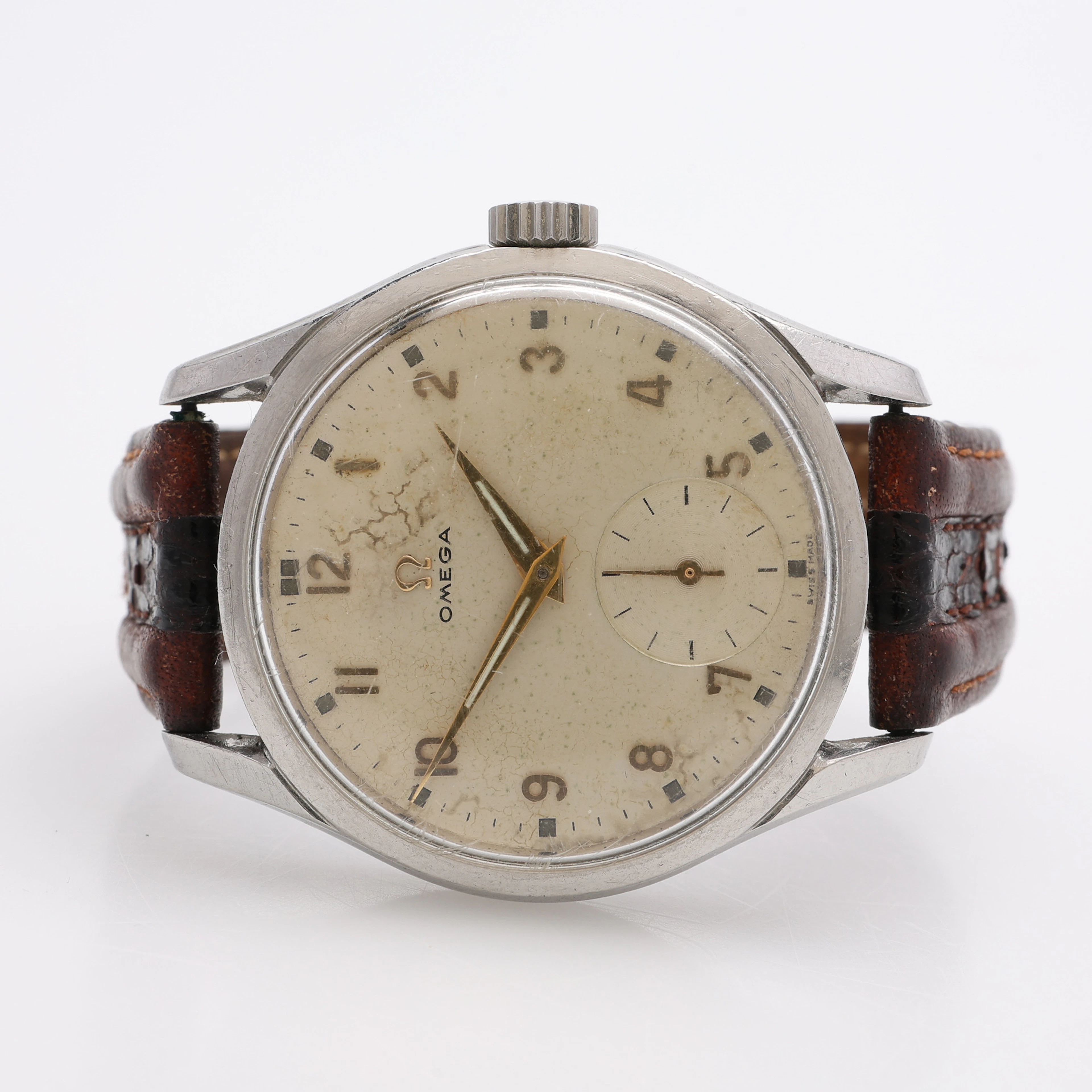 ARMBANDSUR, STÅL, OMEGA, MANUELLT UPPDRAG, 1952.