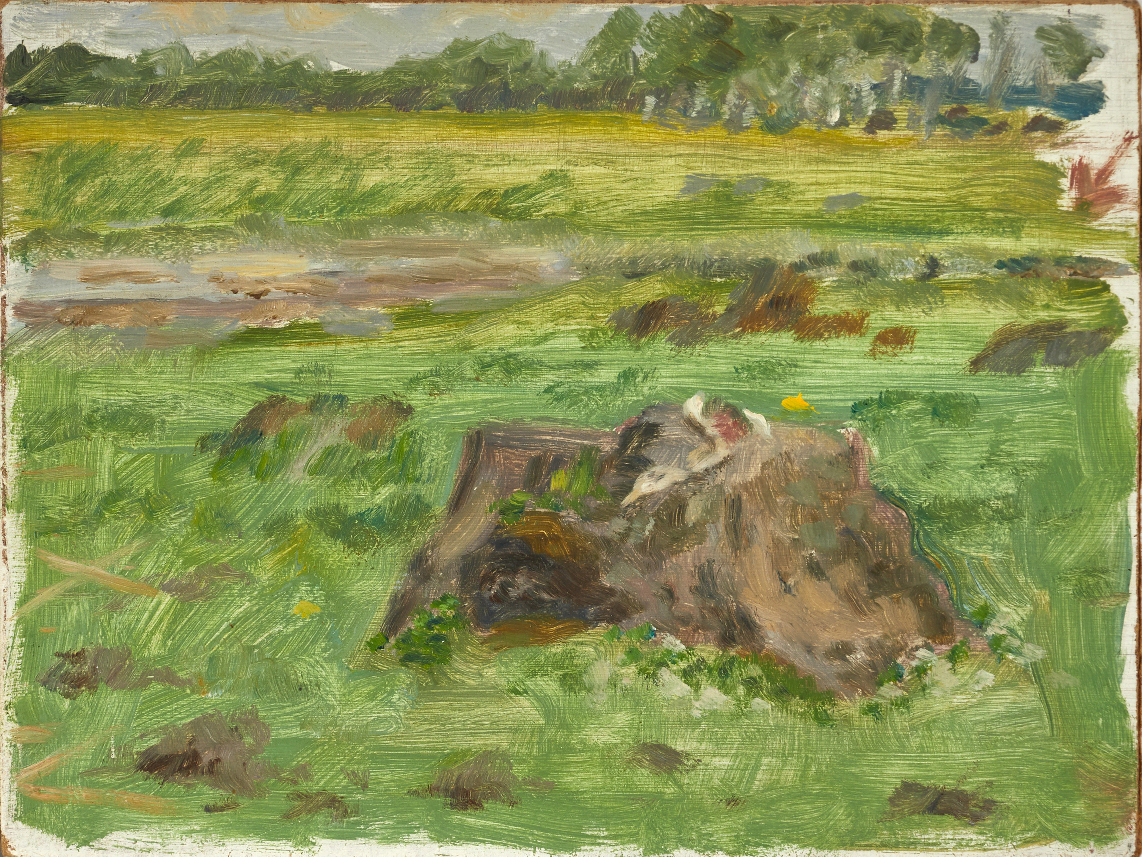 IVAN HUMBLA (sverige, 1888–1962), 4 st, skogsmotiv, olja på pannå.