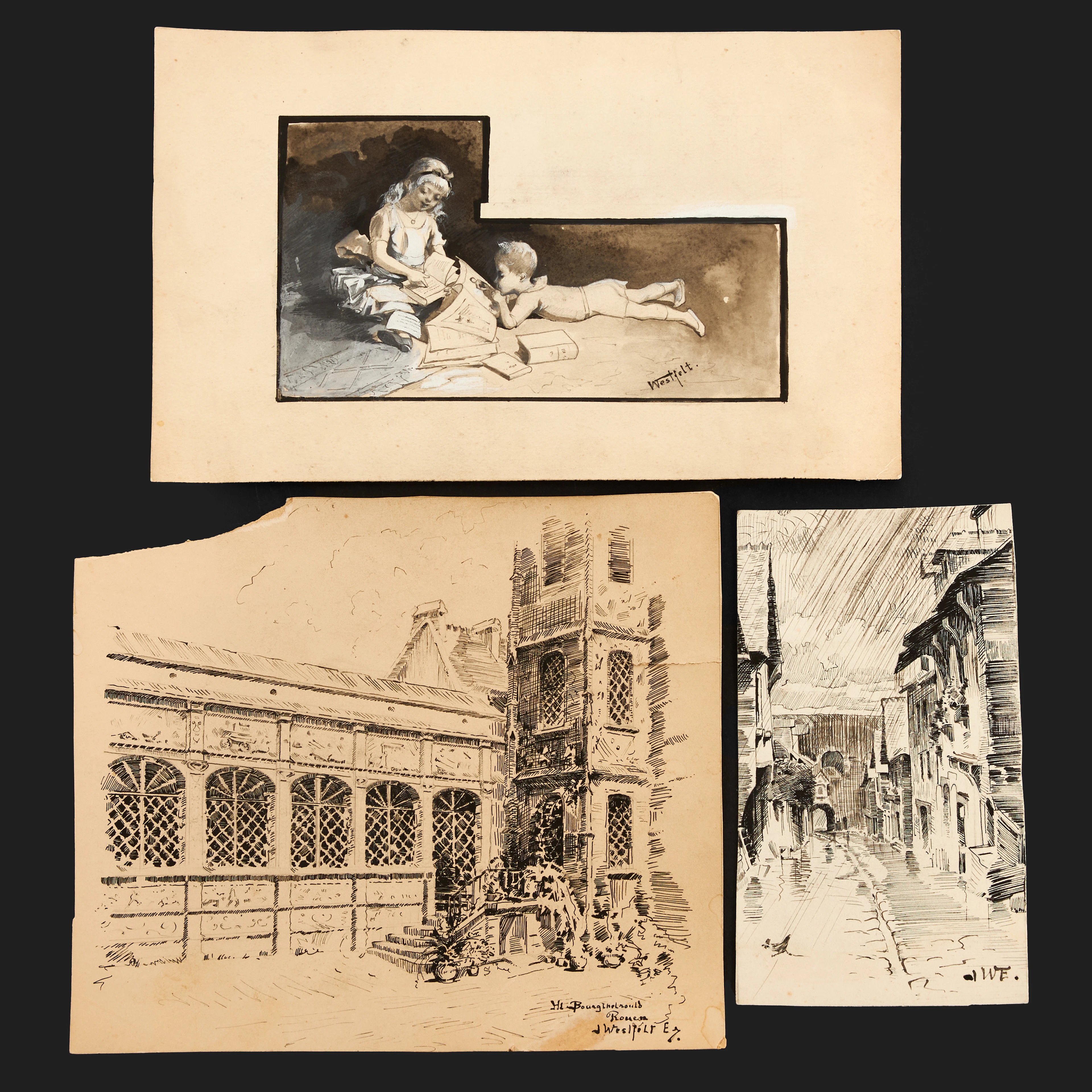 INGEBORG WESTFELT-EGGERTZ (Stockholm 1855-1936 Gamleby), Figurscen