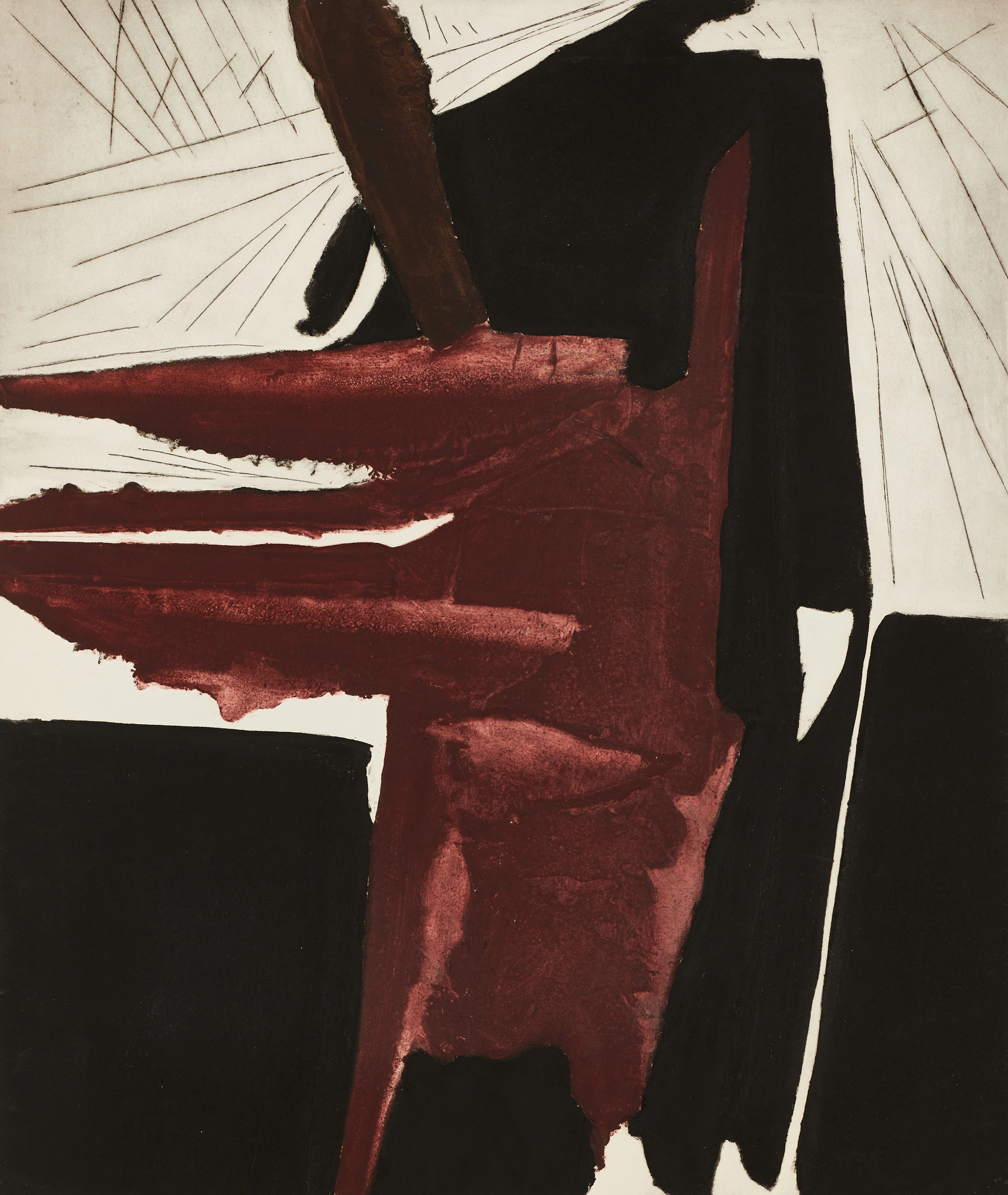 JAN MEYER (1927-1995). "l'Esclave", signerad och numrerad 30/99, carborundum.