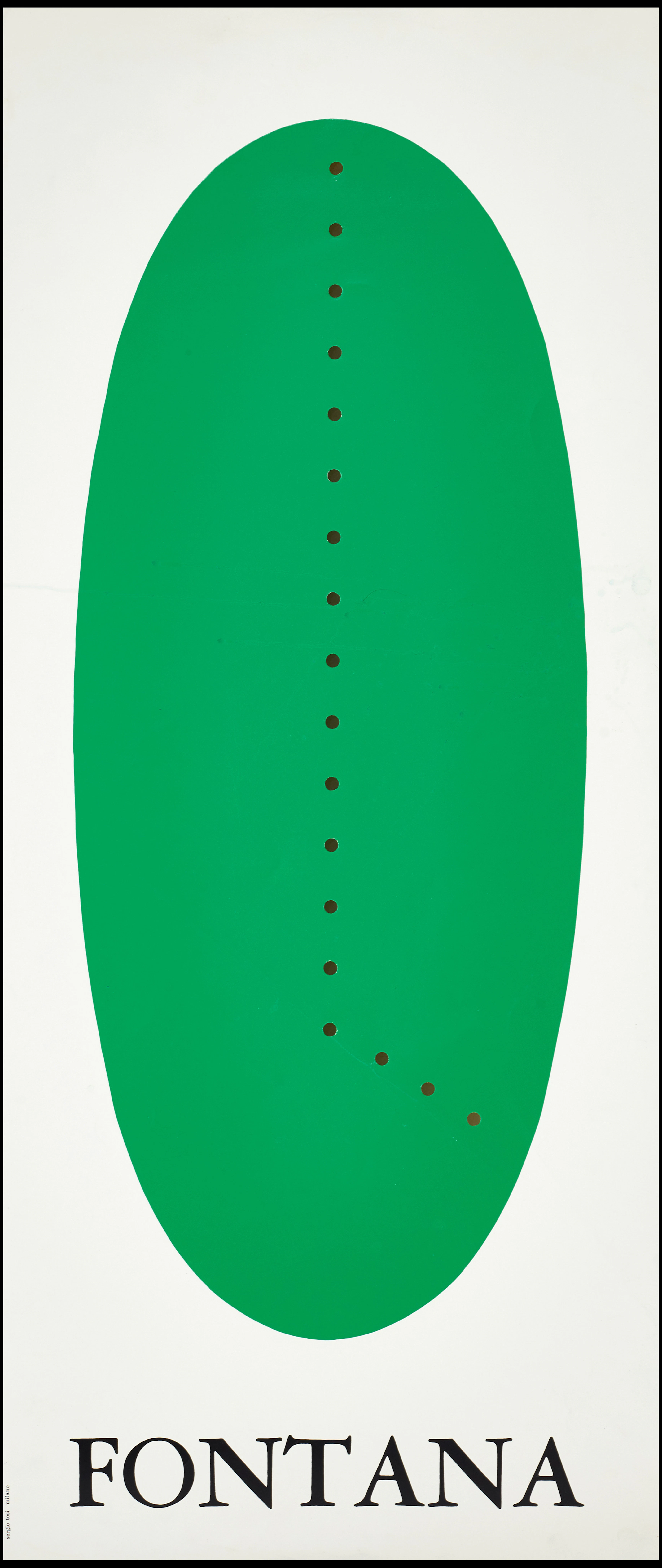 LUCIO FONTANA (1899-1968). "Concetto Spaziale", Sergio Tosi, Milano