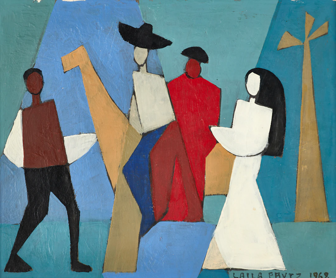 LAILA PRYTZ (1907-1982). "Don Quijote och Sancho gör en flygfärd på