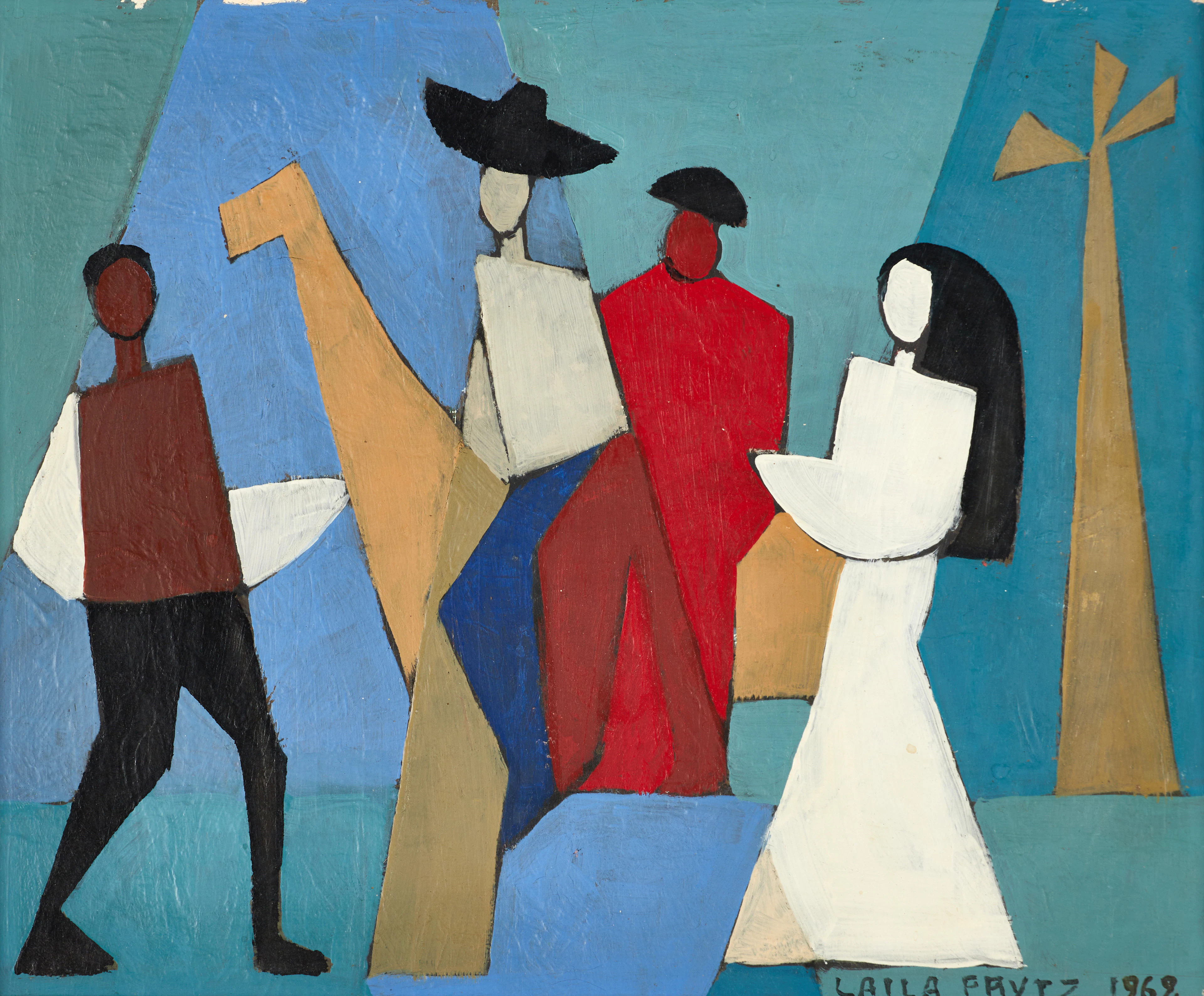 LAILA PRYTZ (1907-1982). "Don Quijote och Sancho gör en flygfärd på