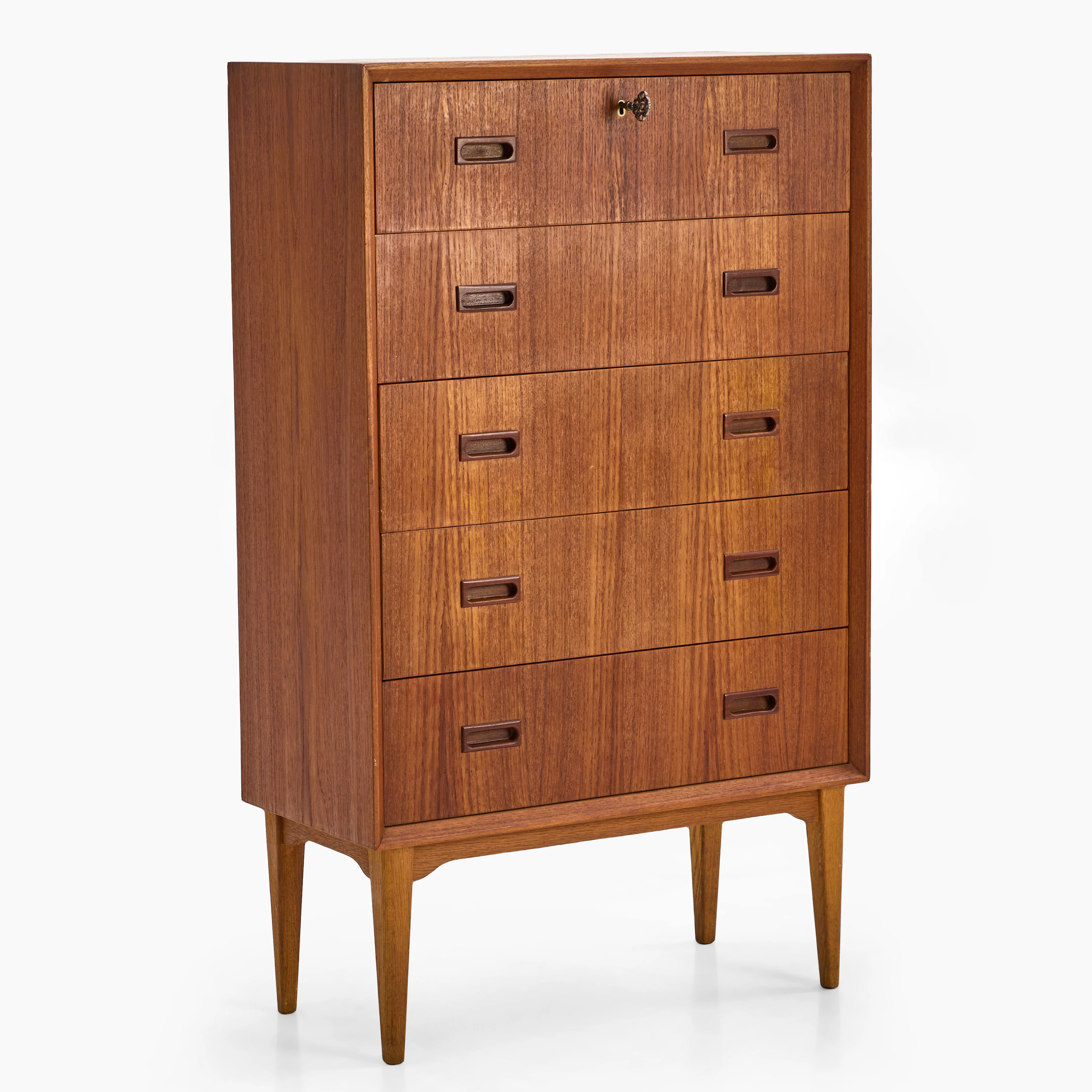 BYRÅ, 5-lådig, teak, 1960-tal.