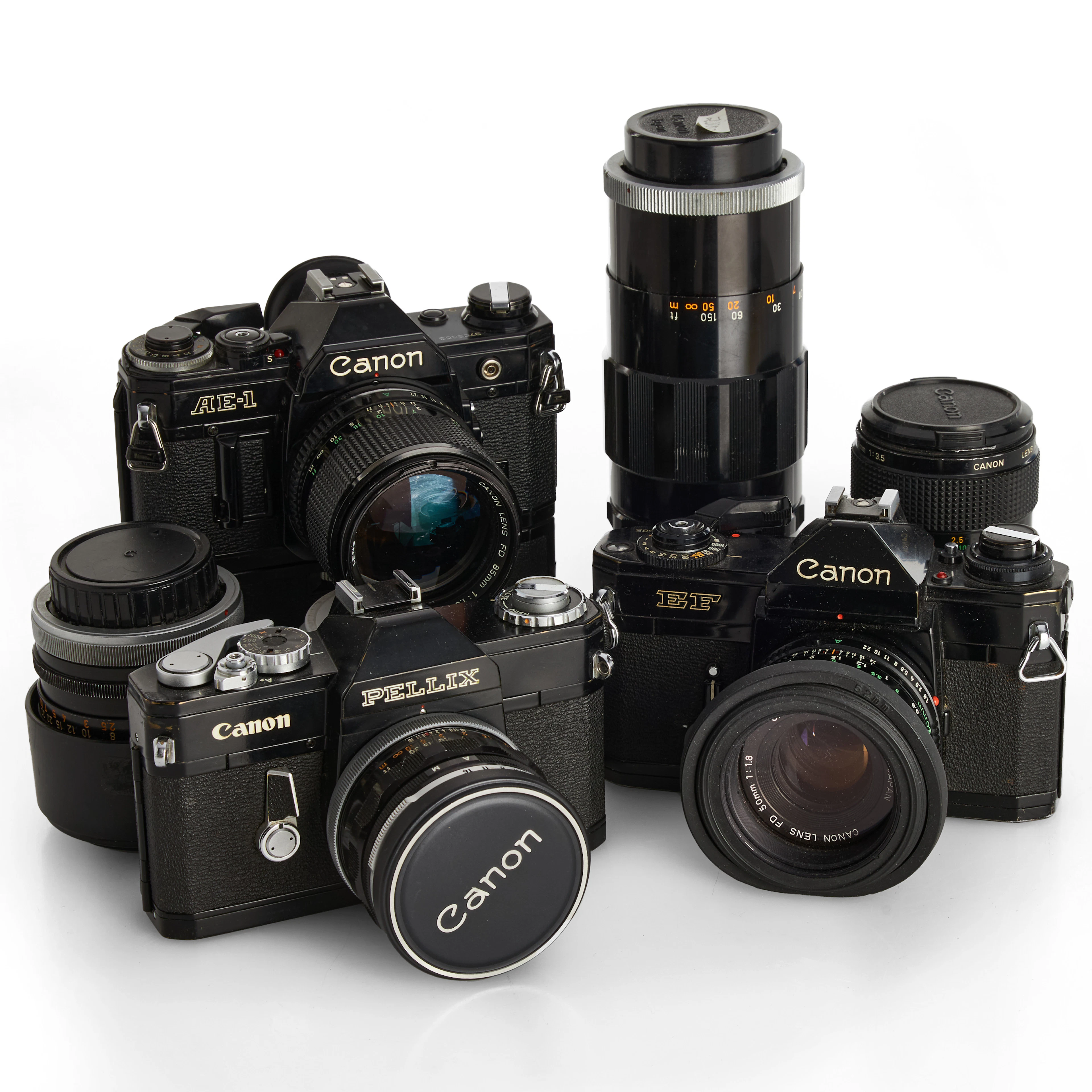 CANON, 3 kamerahus, 6 objektiv.