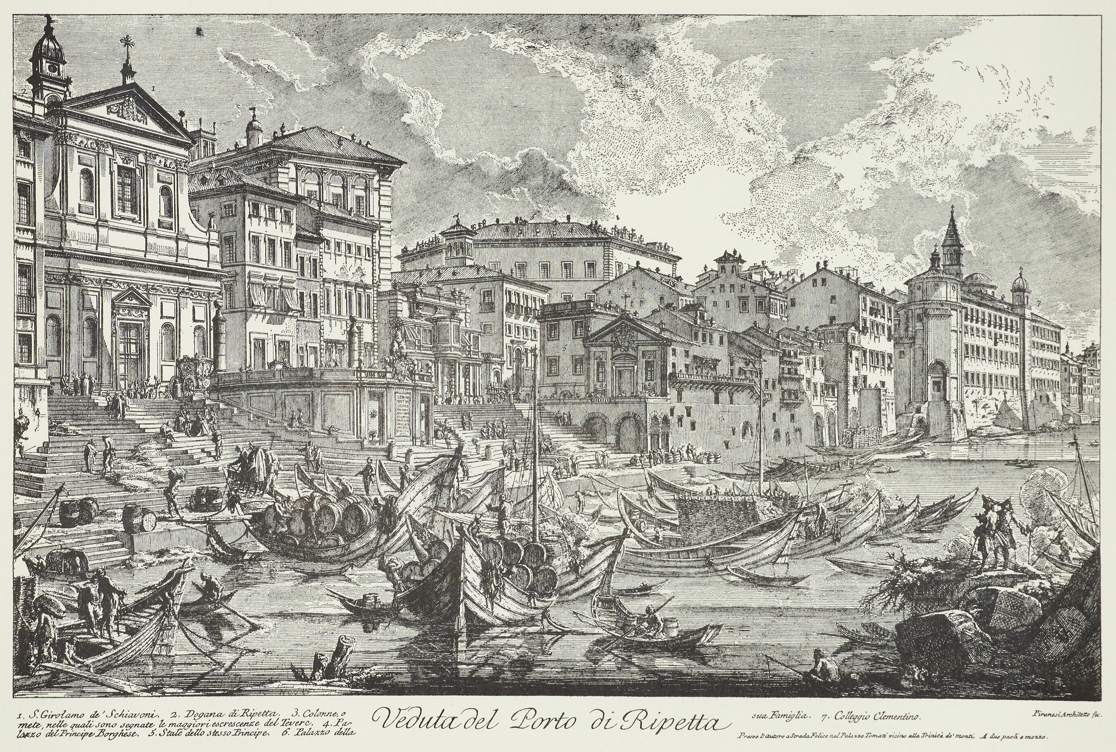 GIOVANNI BATTISTA PIRANESI (1720 – 1778). EFTER. Veduta del Porto